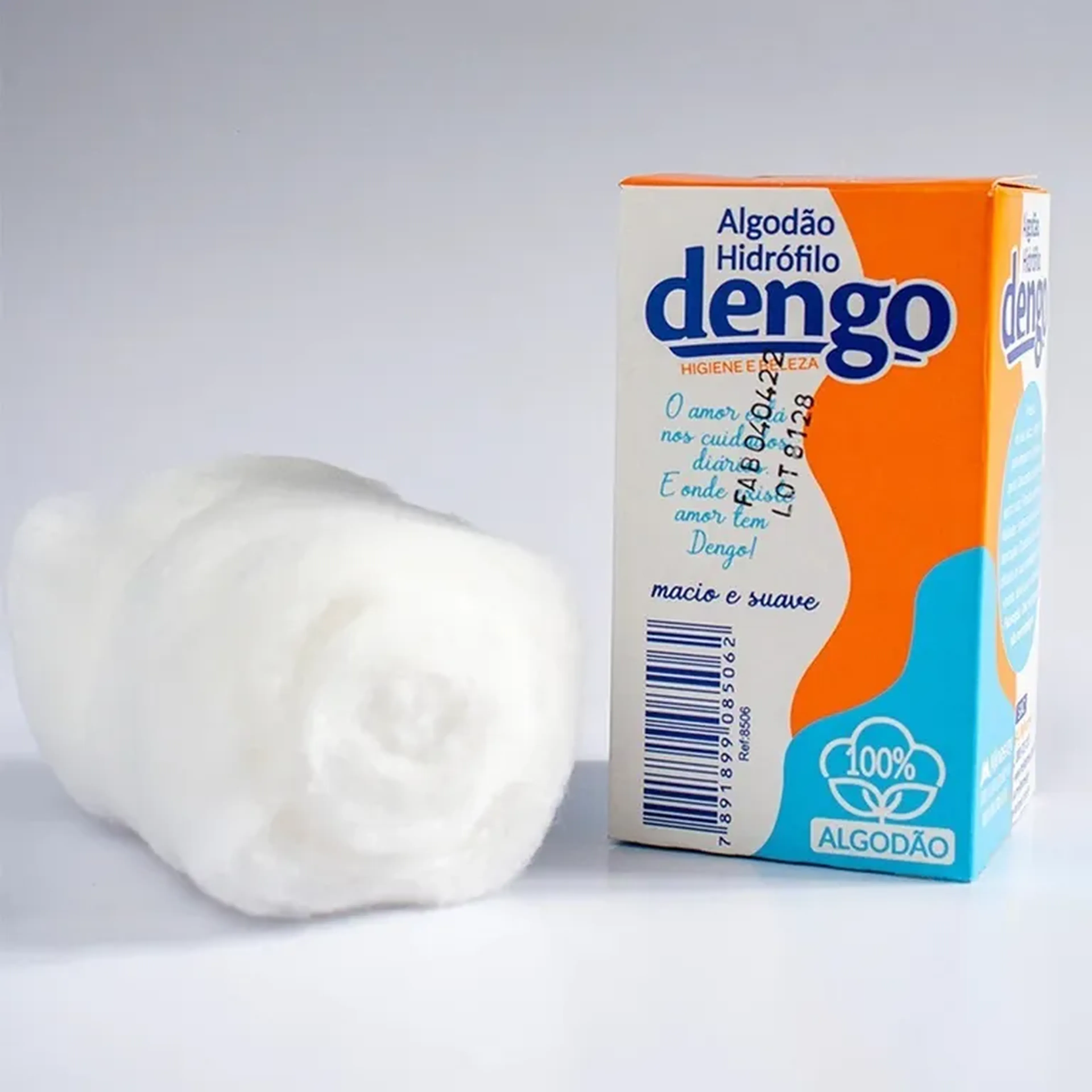 Caixa De Algodão Hidrófilo Dengo Hipoalérgico Macio 100% Algodão imagem