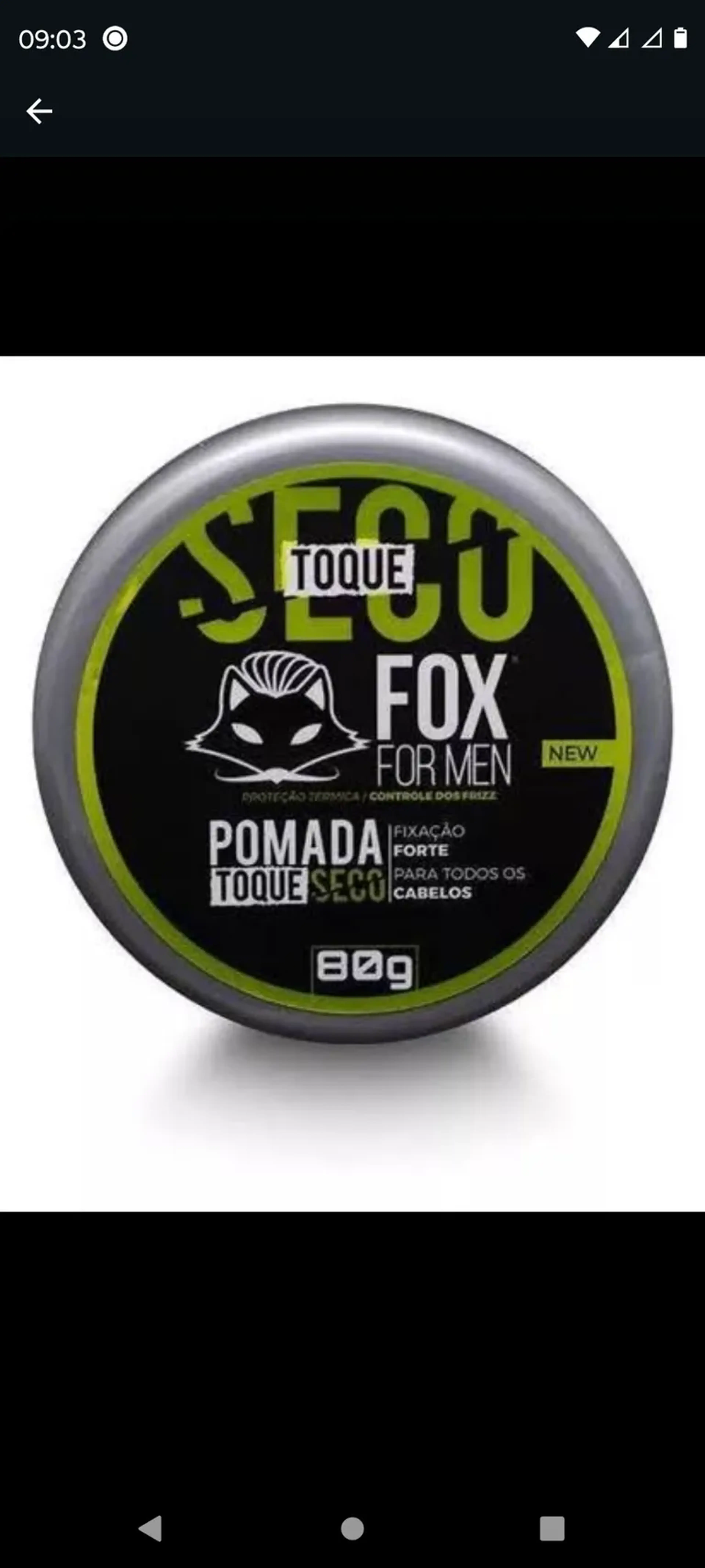Pomada toque seco imagem