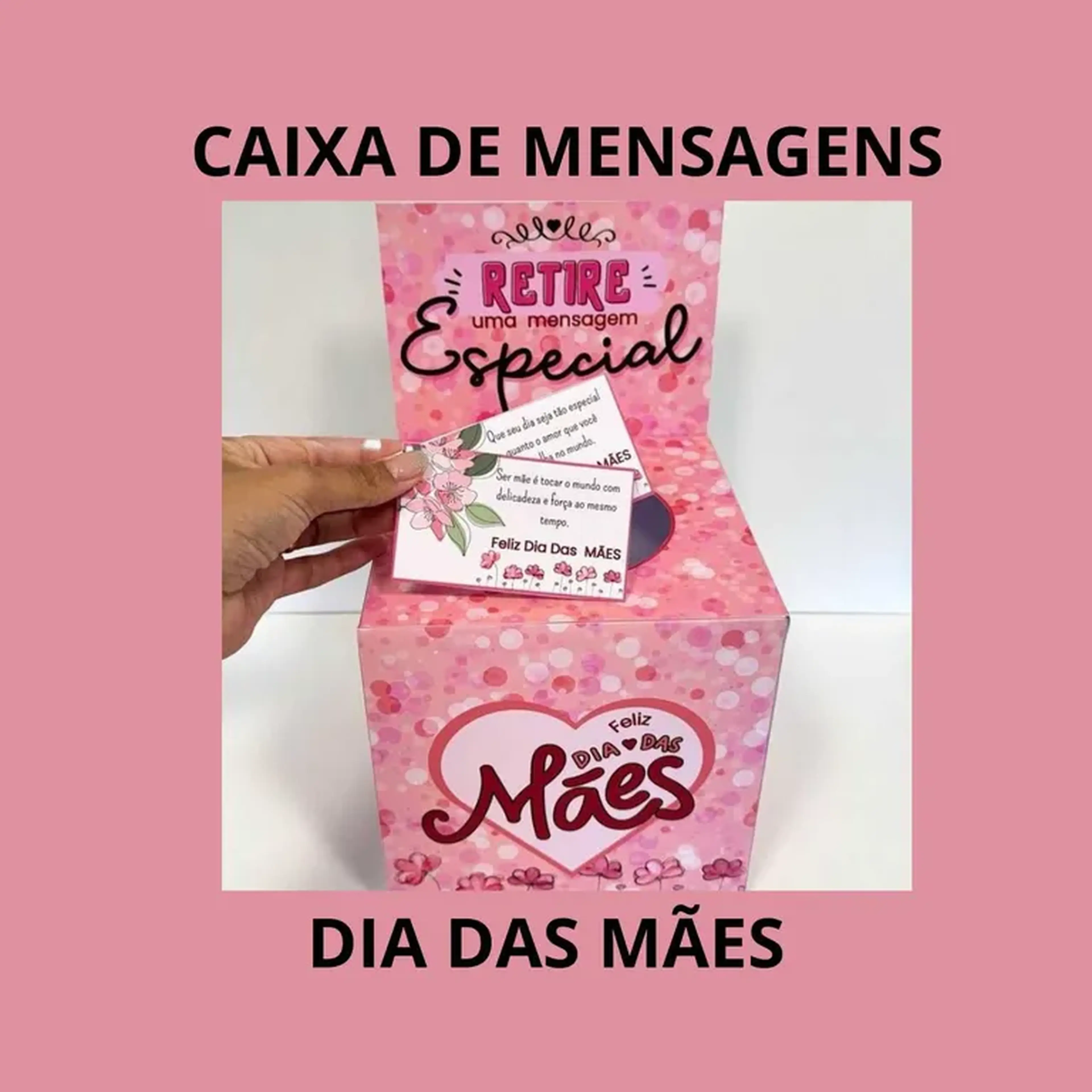 caixa de mensagens dia das mães. imagem