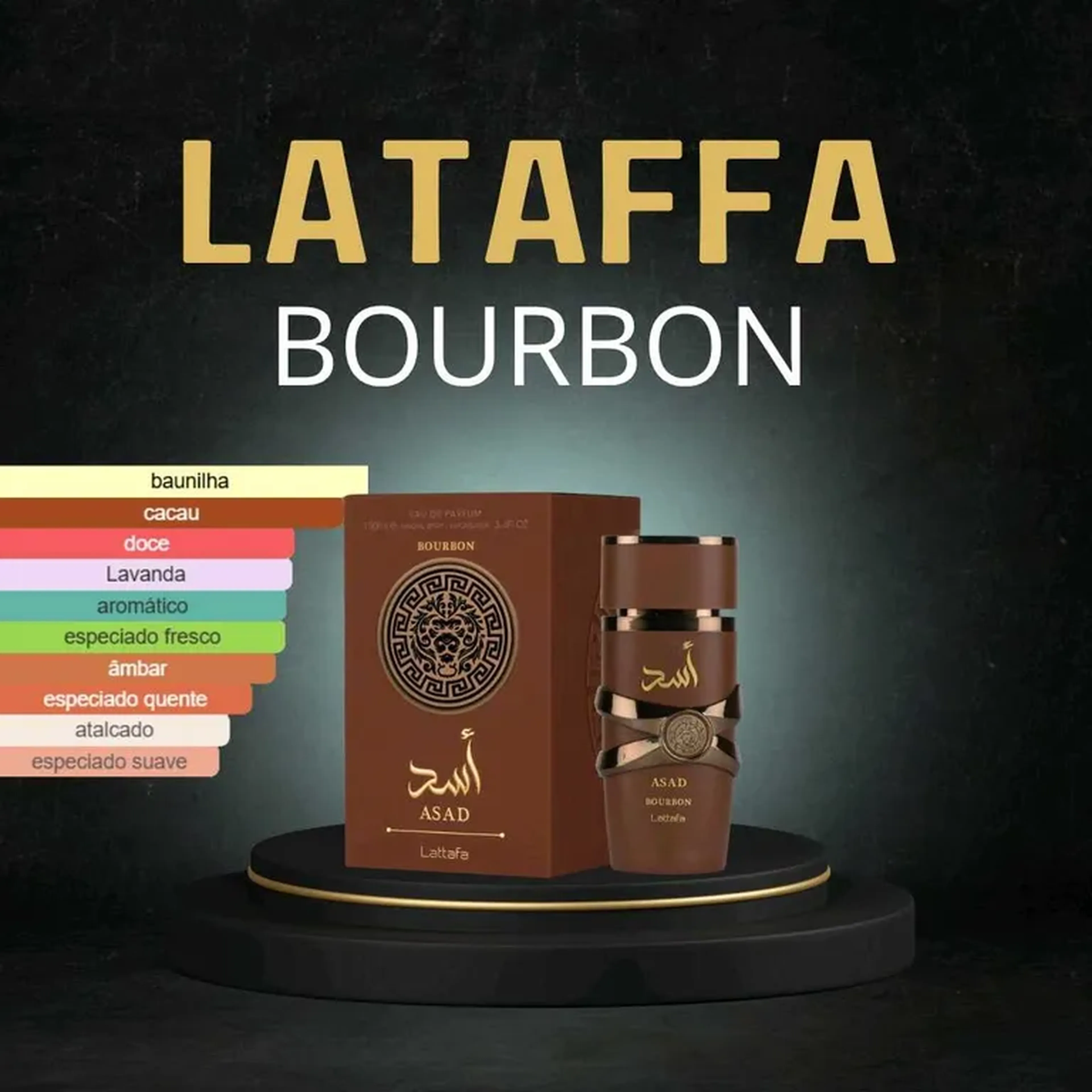 Perfume Masculino Bourbon EDP 100ml - Lataffa imagem