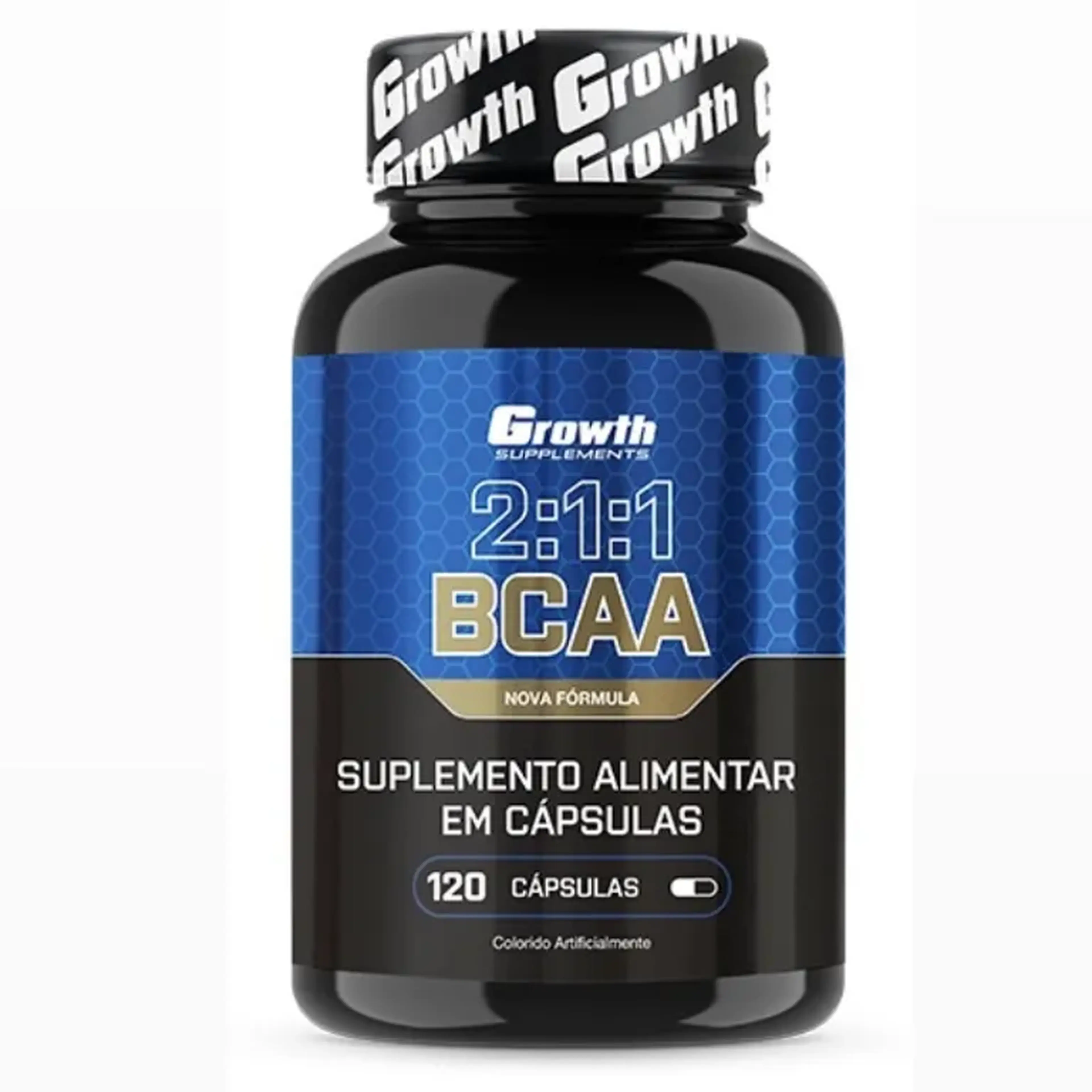BCAA 2:1:1 (120 CÁPS) - GROWTH SUPPLEMENTS imagem