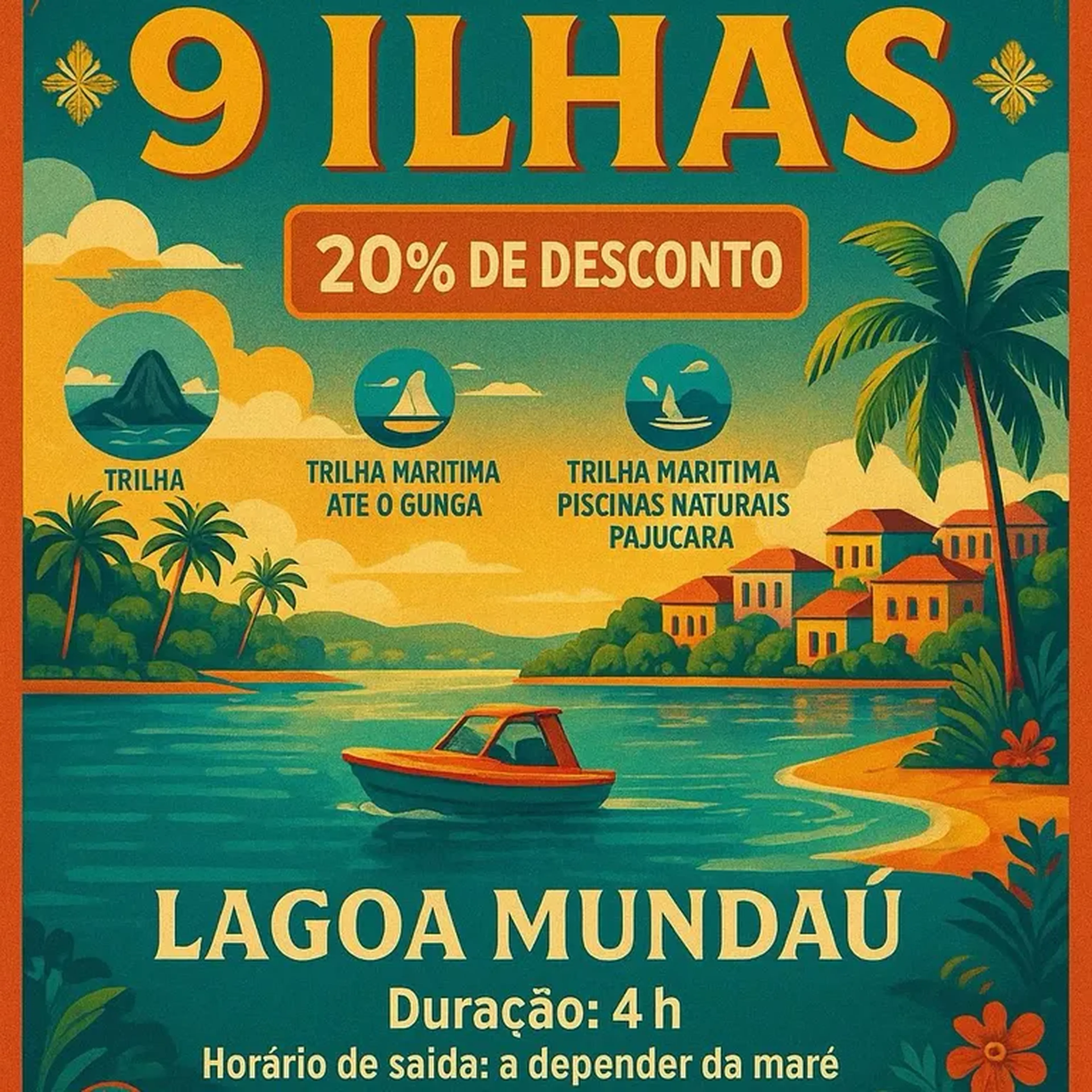 TRILHAS AQUÁTICAS LAGUNAR E MARÍTIMA imagem