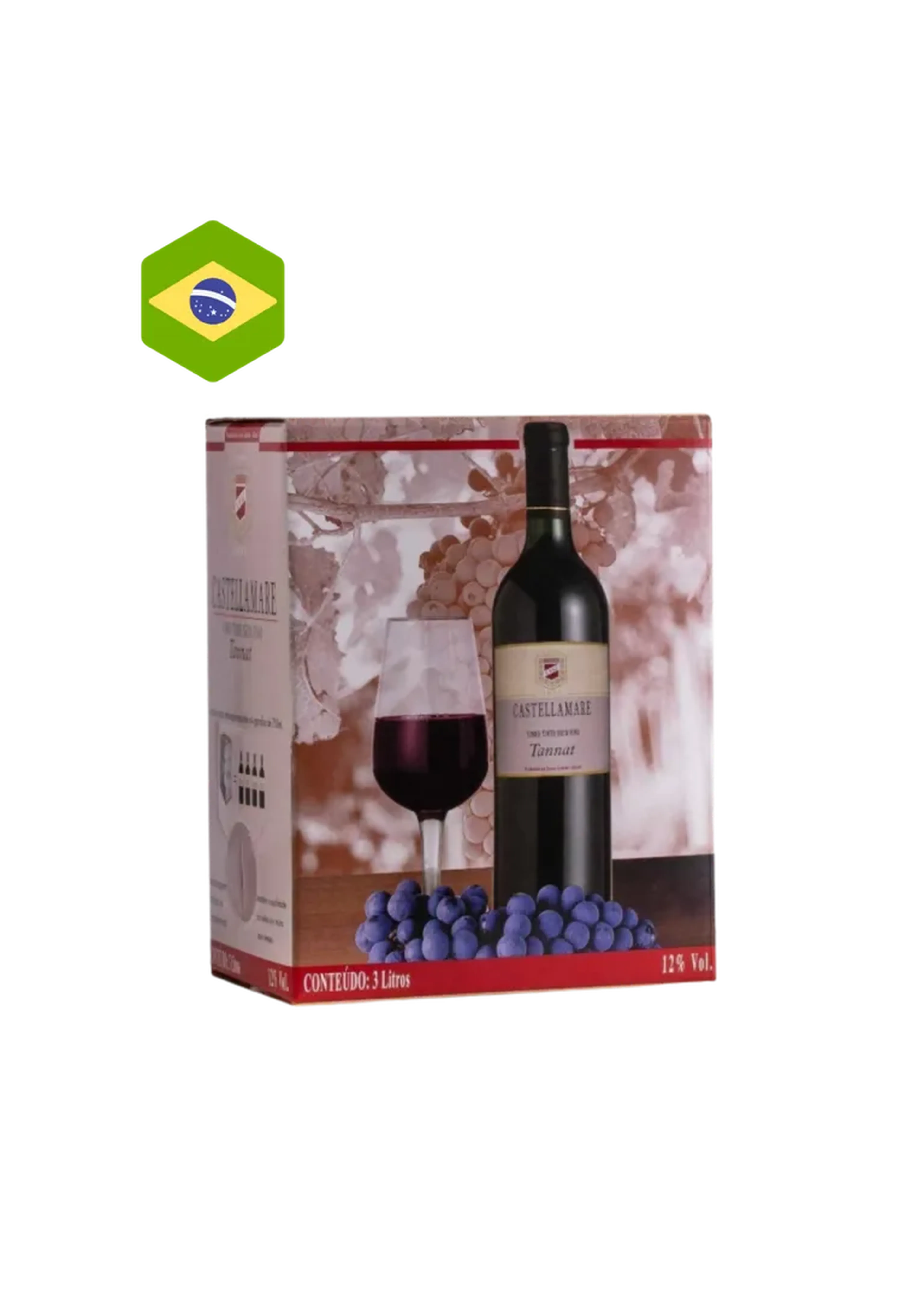 BAG 3 LITROS CASTELLAMARE TANNAT imagem