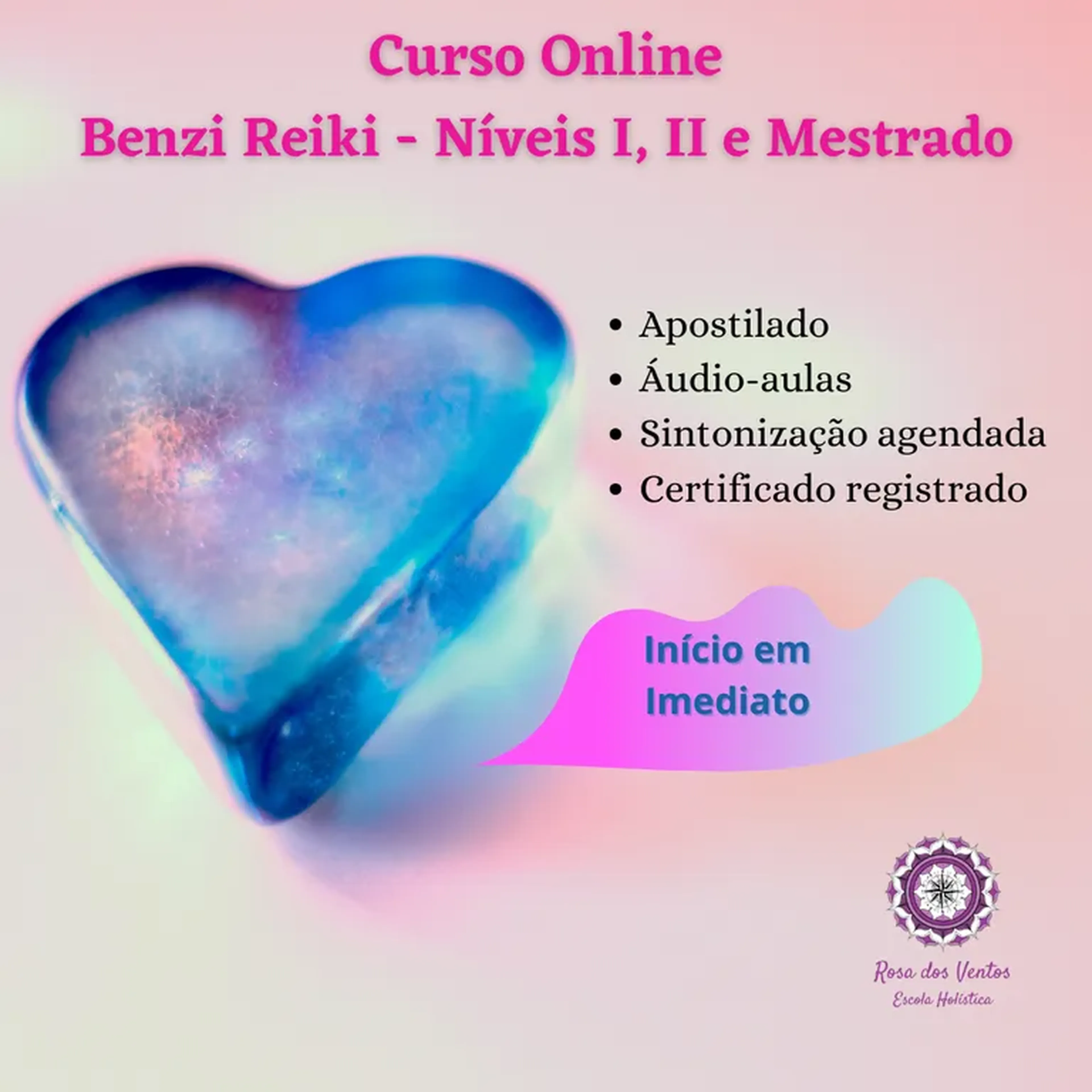 Curso Benzi Reiki I, II e Mestrado imagem