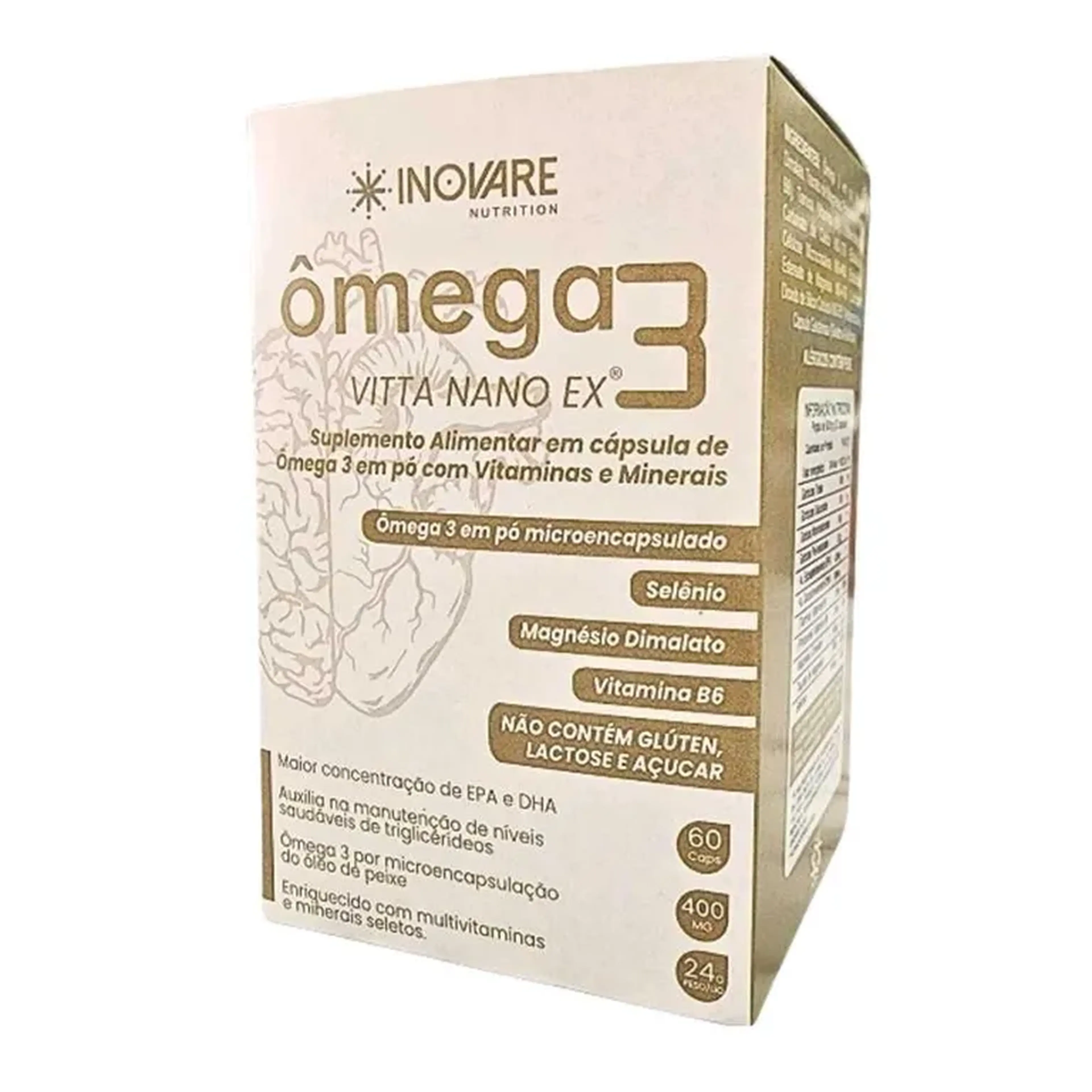 Inovare Omega 3 60caps (K2,Mg,B12) imagem