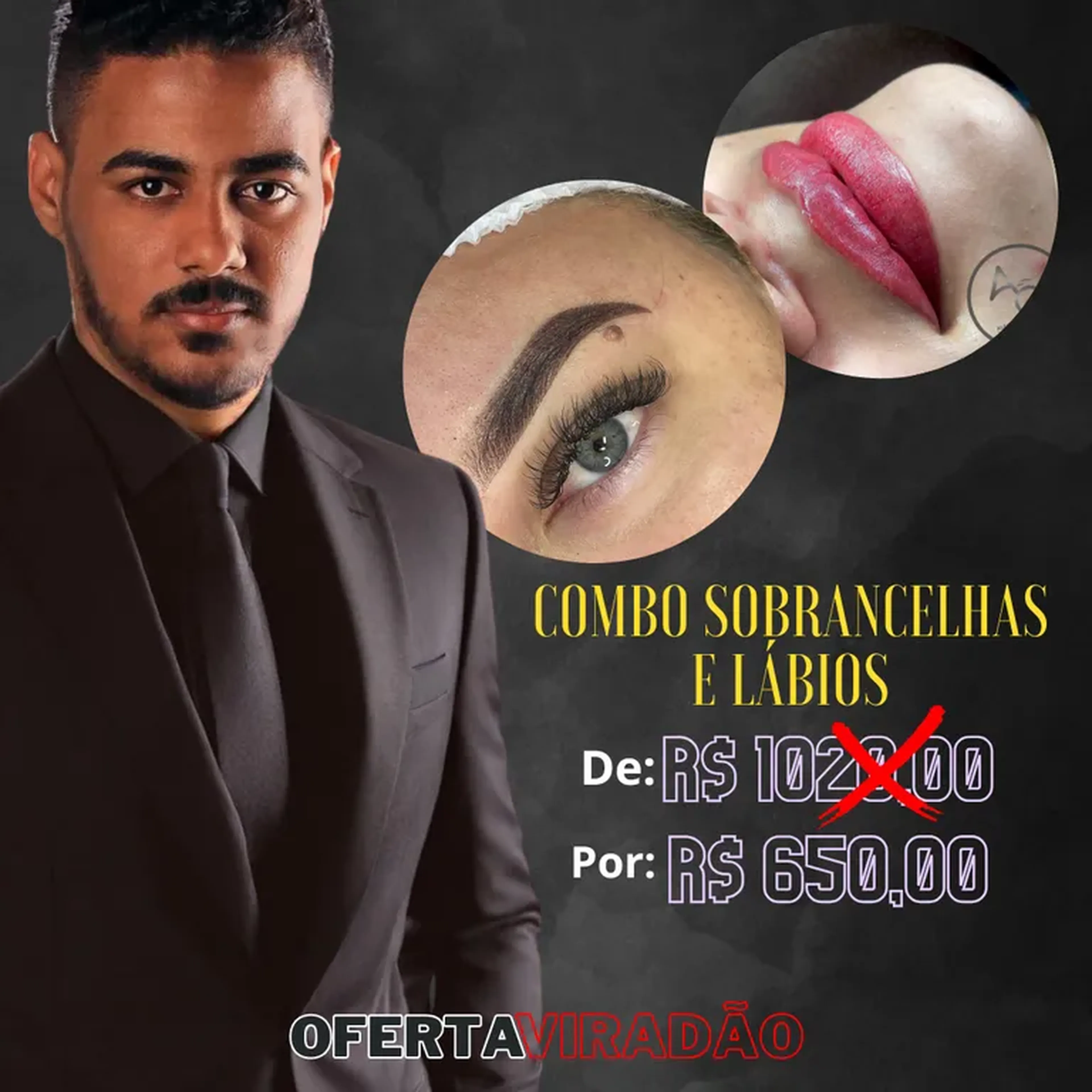 1 COMBO SOBRANCELHAS E LÁBIOS imagem