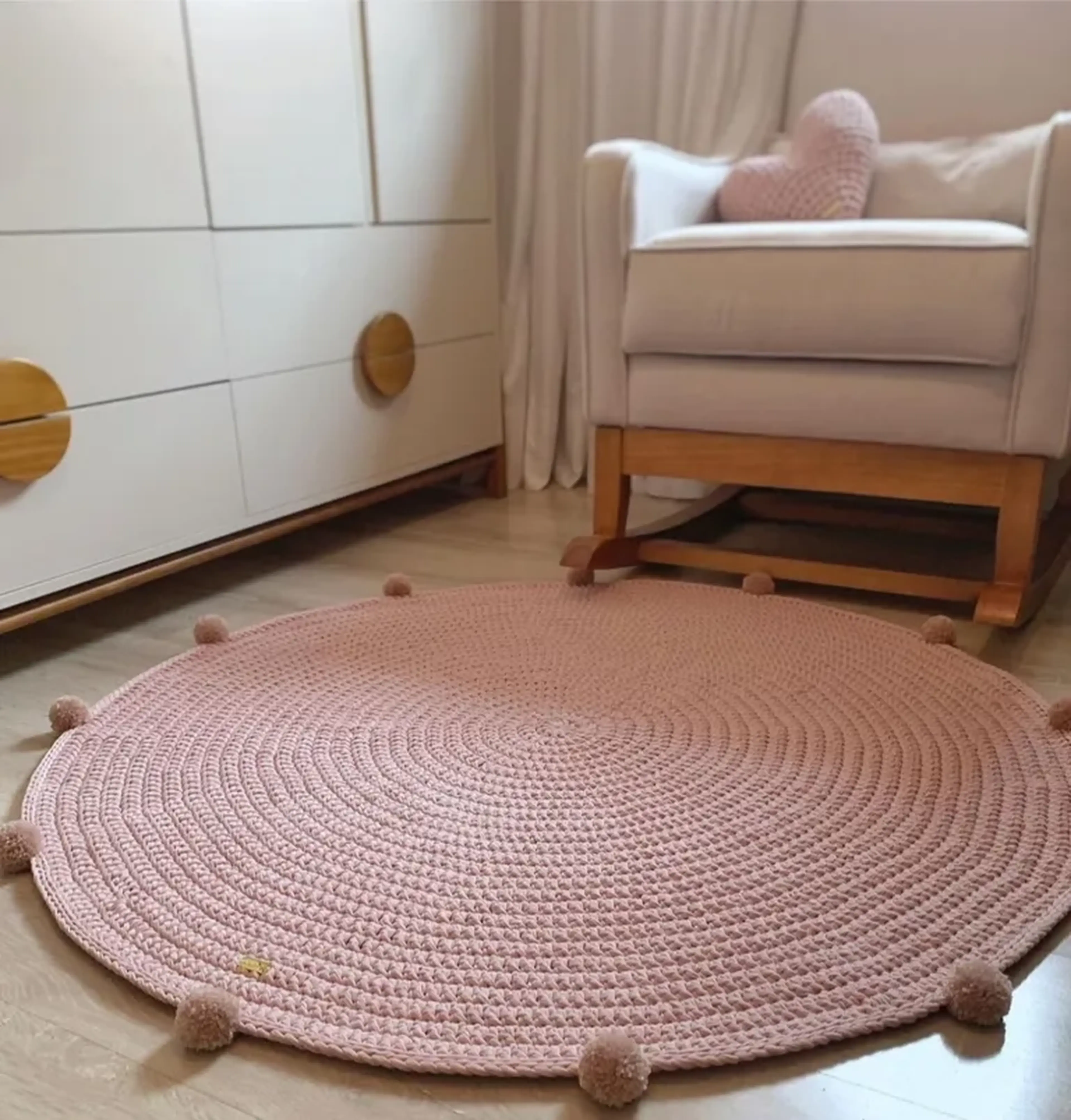 Tapete malha Pompom imagem