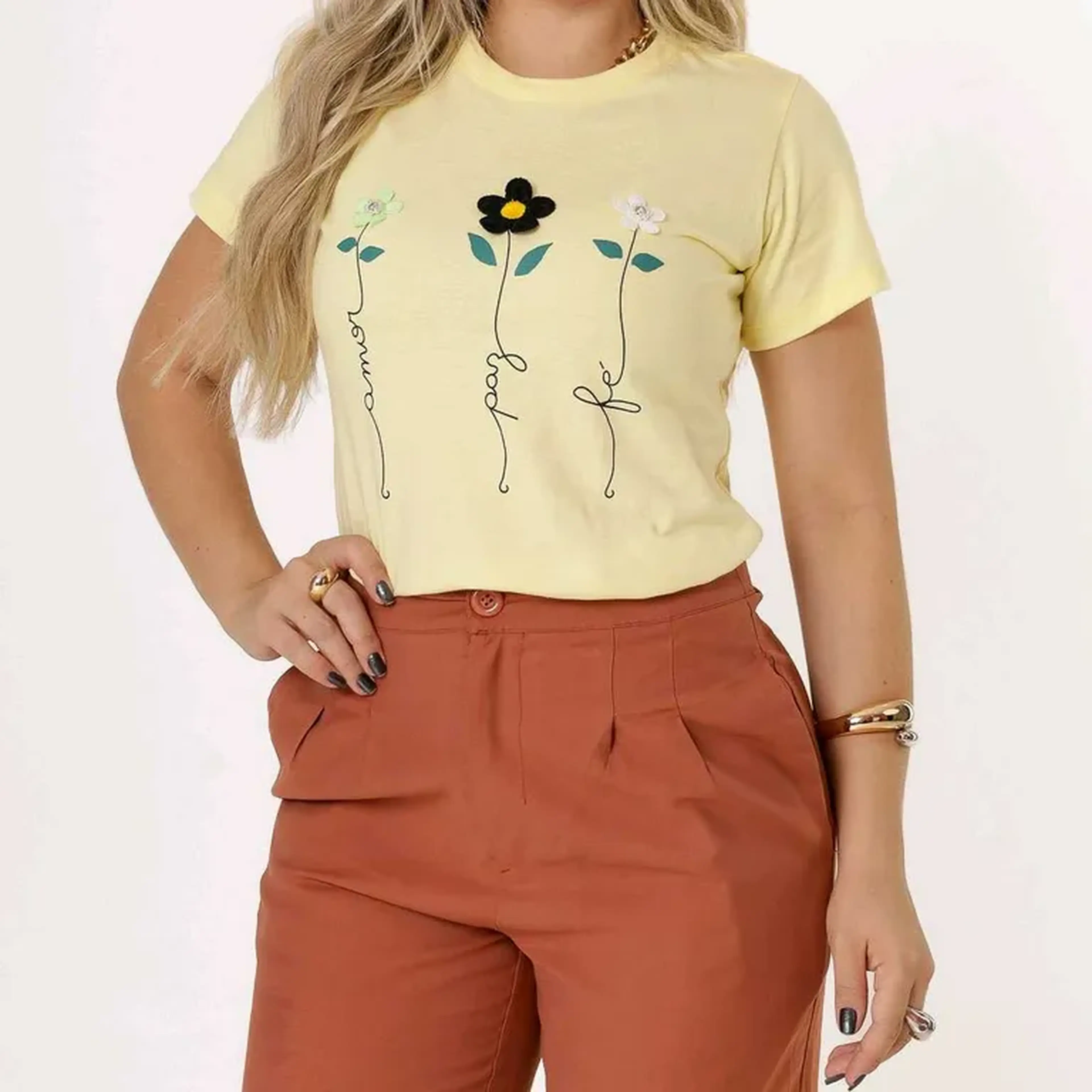T-shirt Frase Cristã imagem