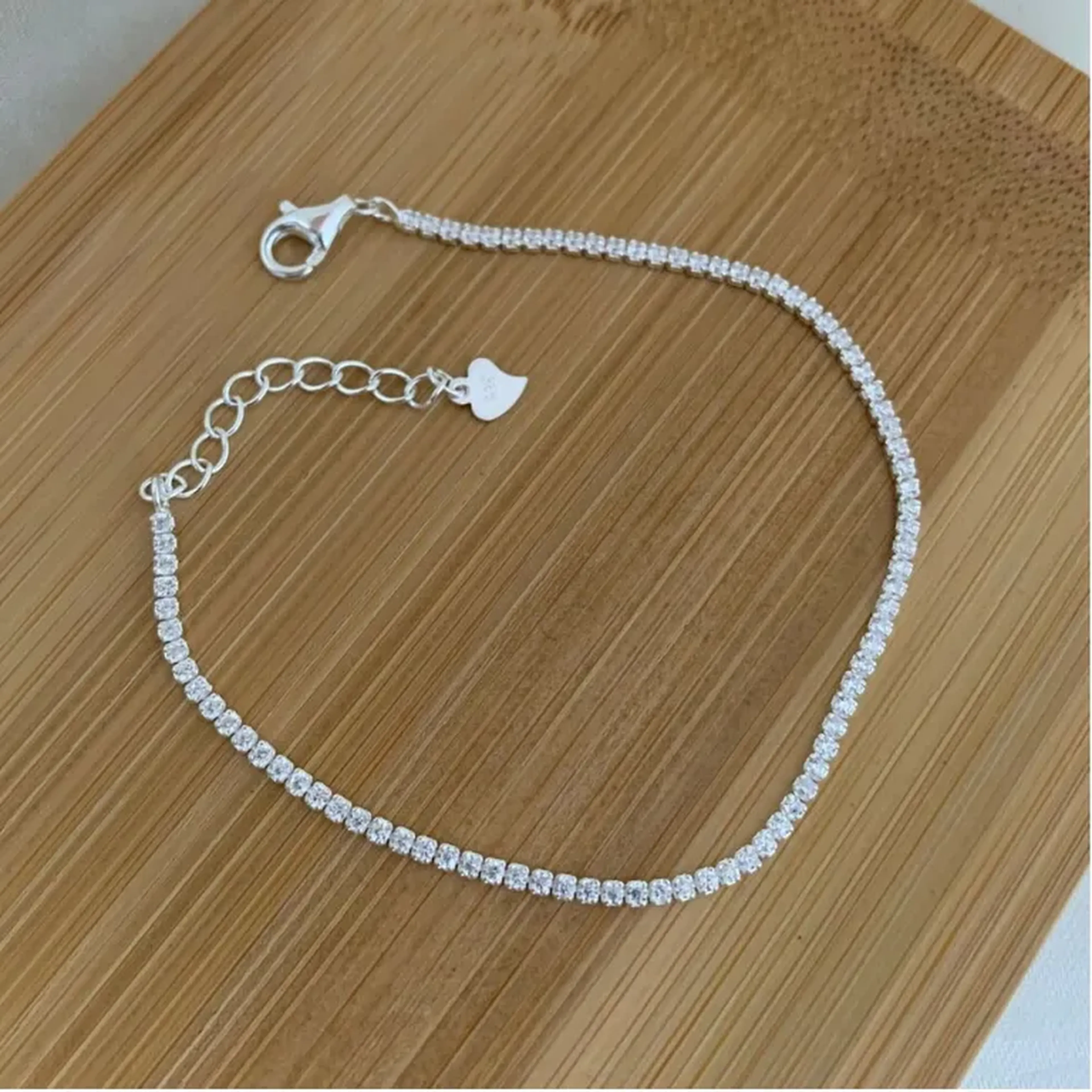 Pulseira Riviera Cristal PRATA 925 imagem