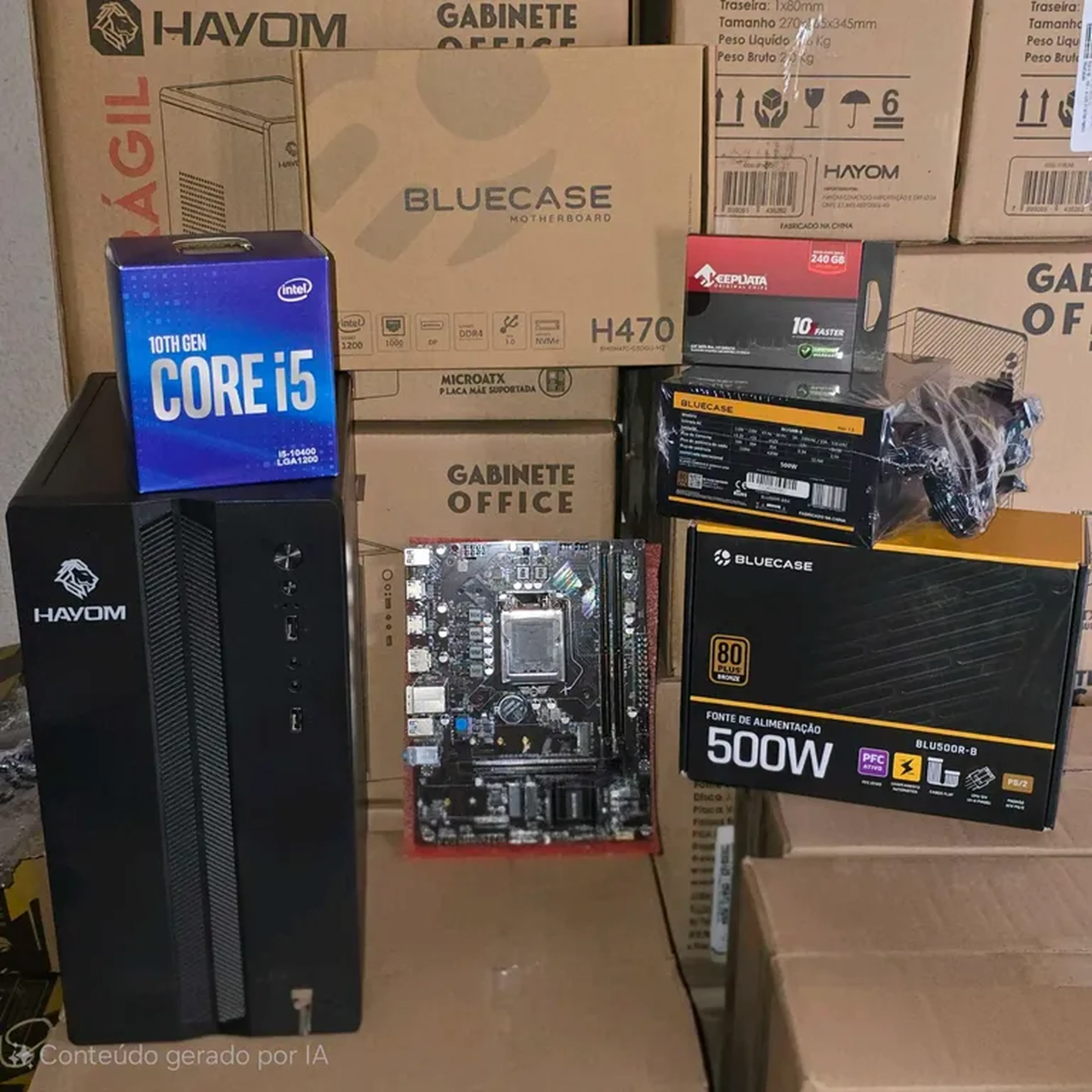 Computador I5 10400 Vídeo Integrado, SSD 240GB, 16GB 2666mhz imagem