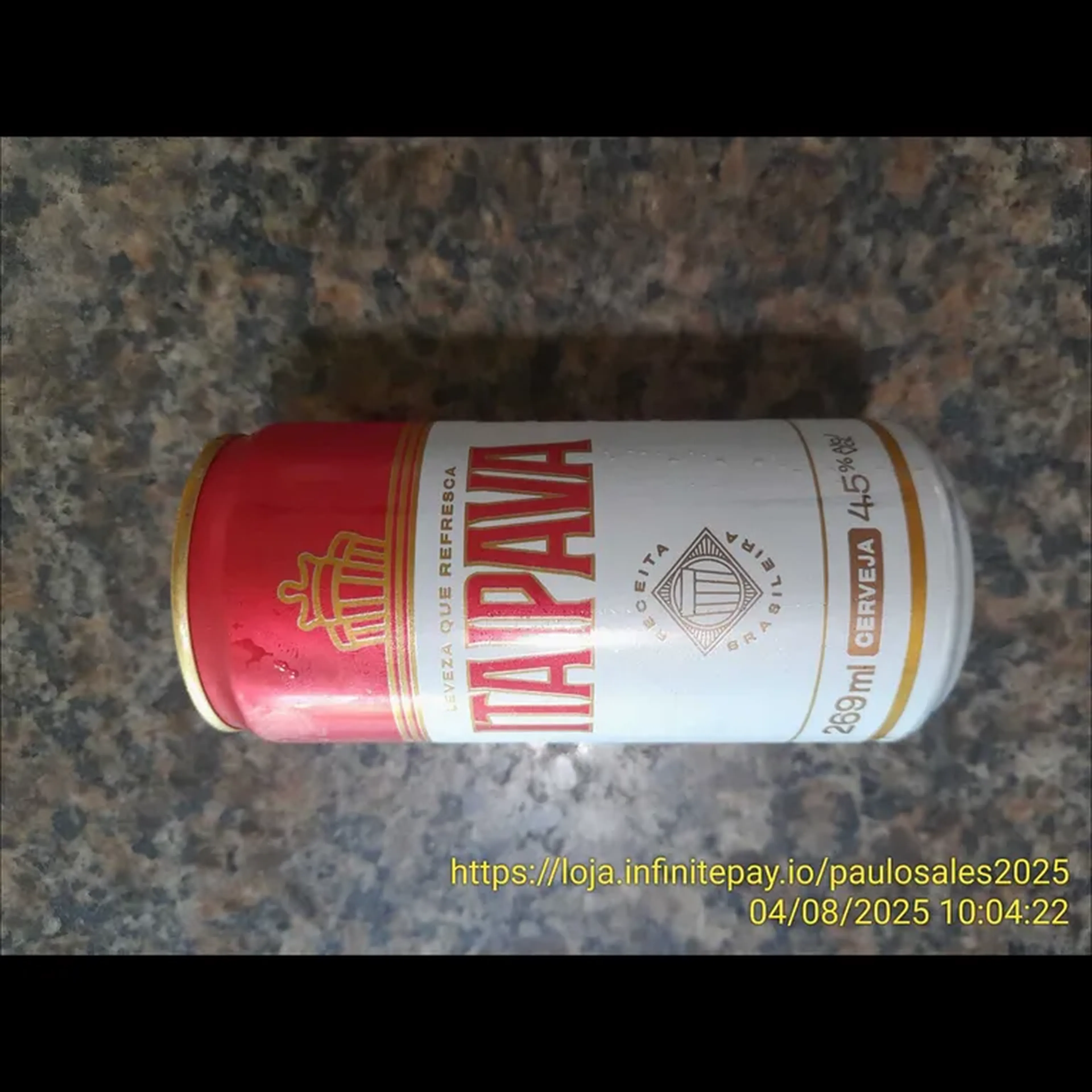 Cerveja Itaipava Lata 269 ML imagem