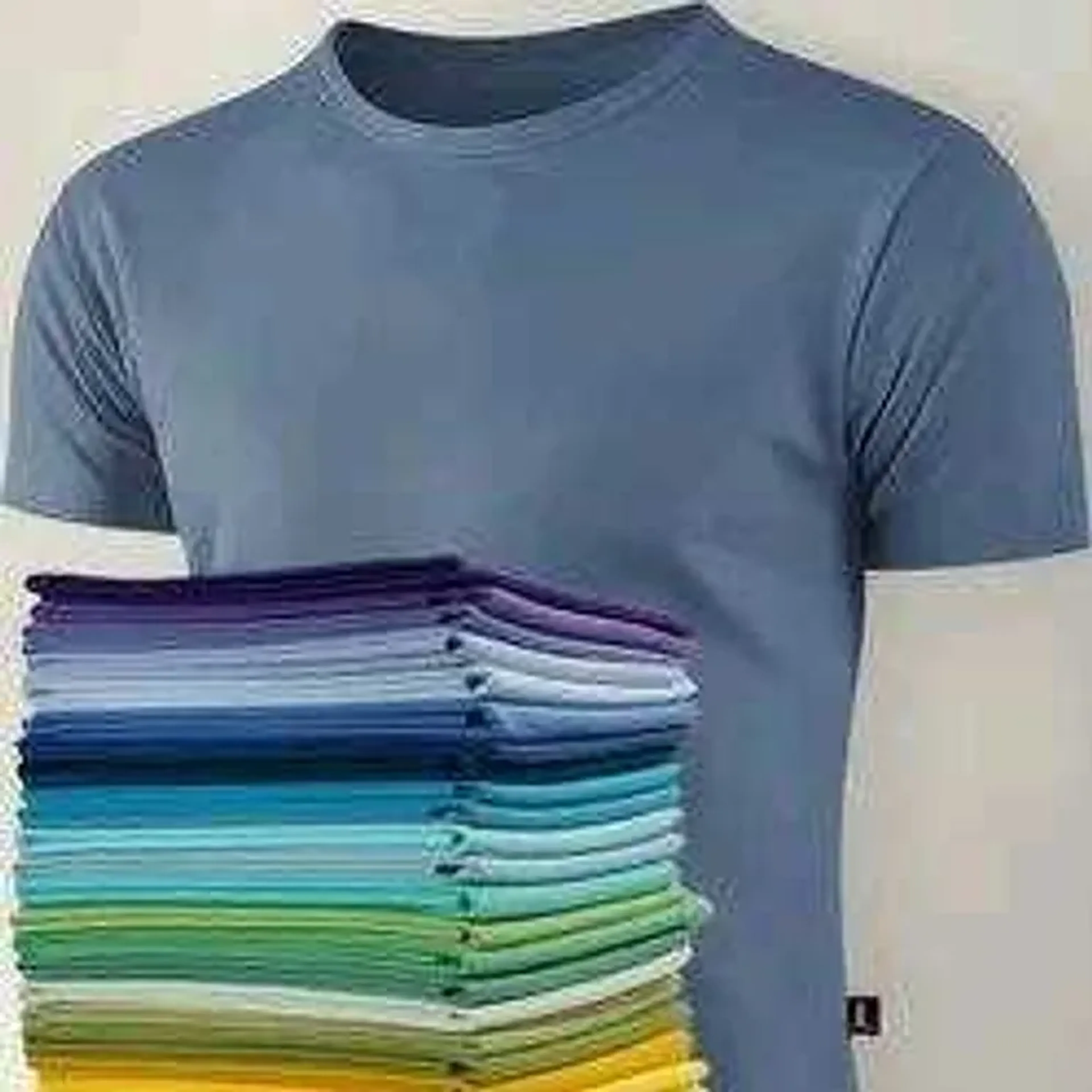 kit camisetas lisa algodão imagem