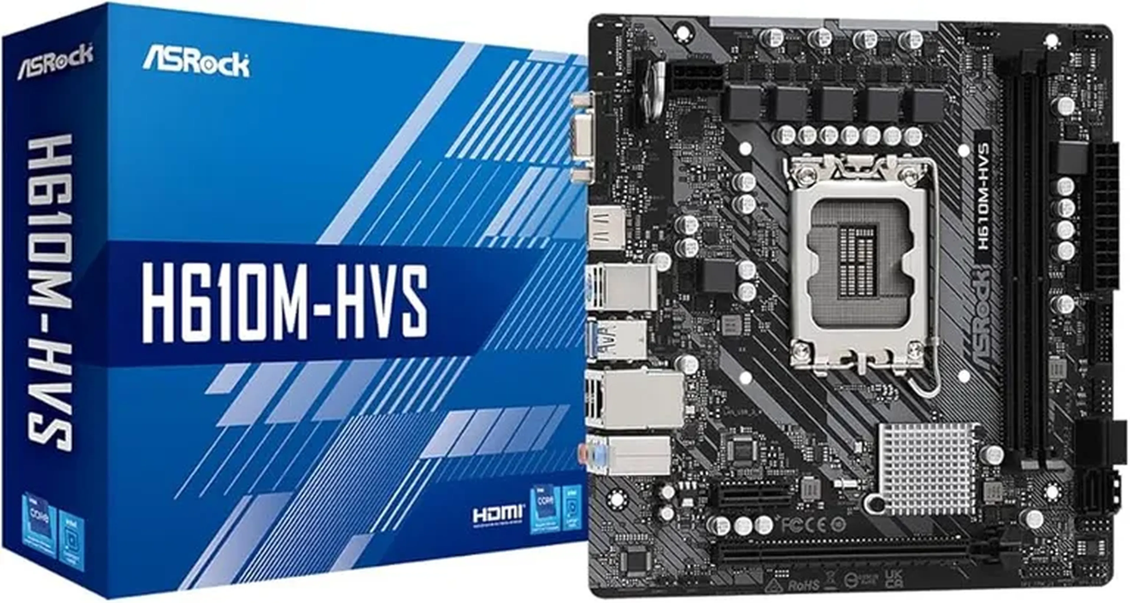 Placa Mae Asrock H610M HVS M.2 imagem