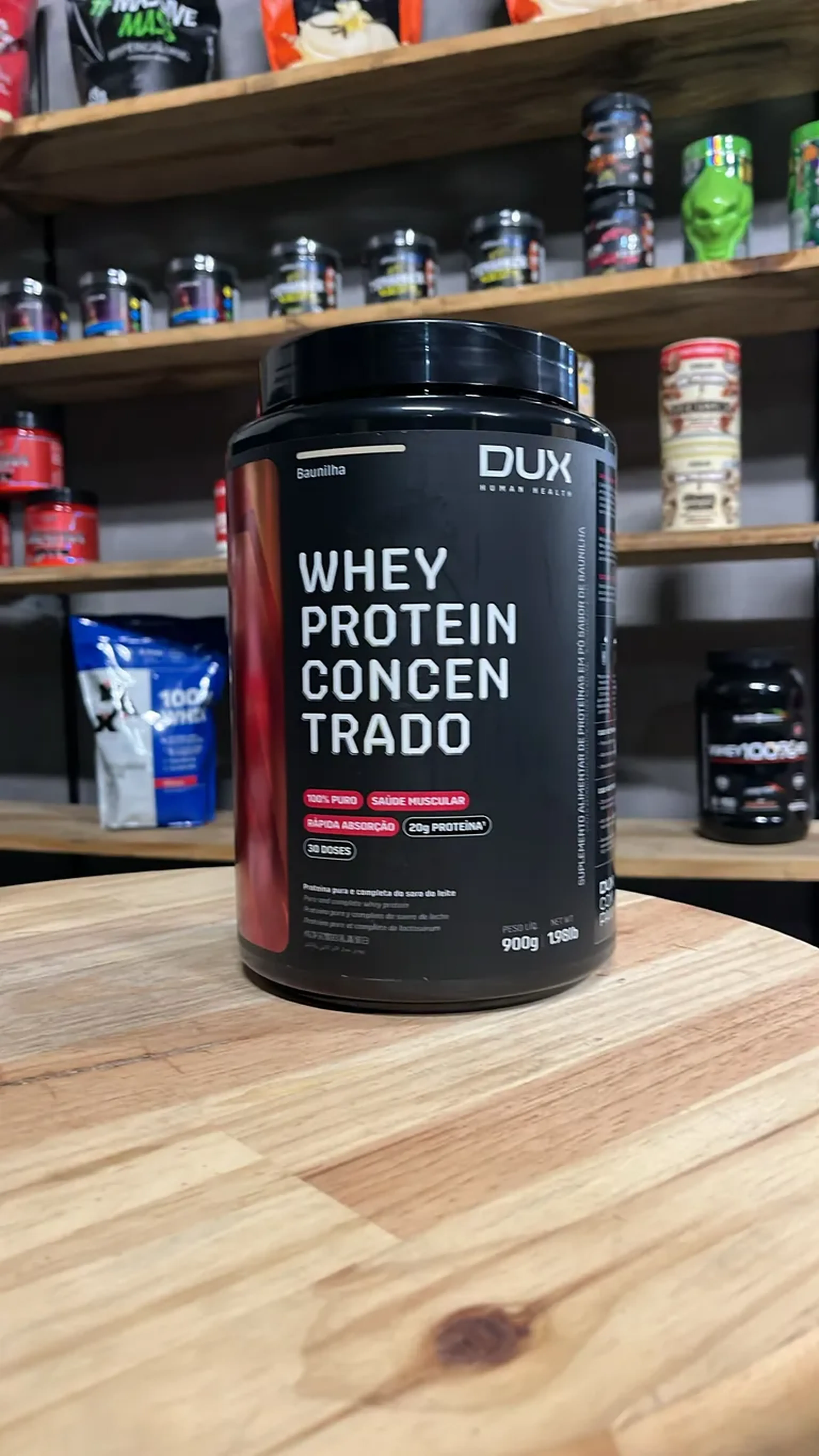 Whey Protein Concentrado Baunilha Dux imagem