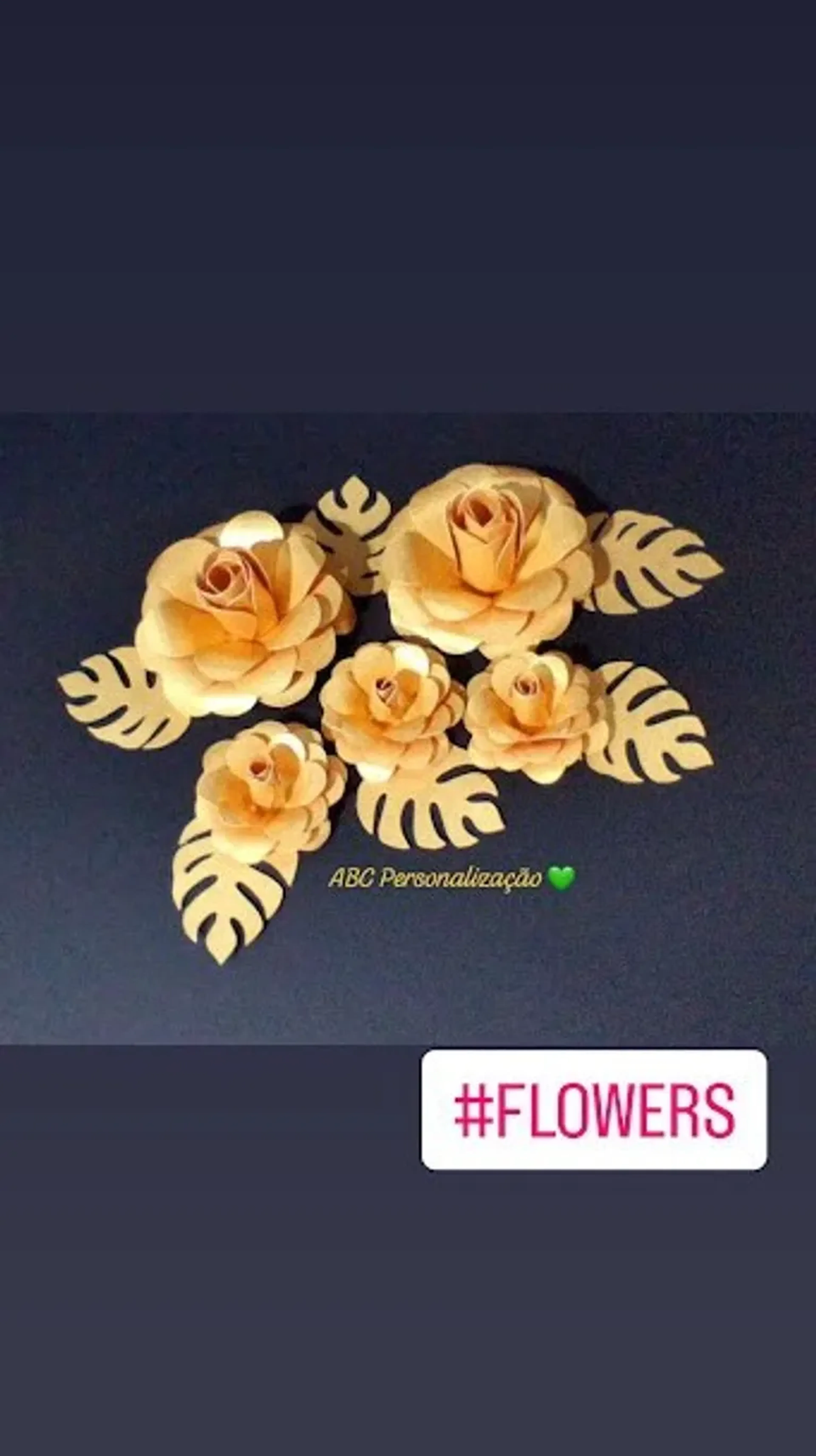 ROSAS DE PAPEL KIT 5 UNIDADES imagem