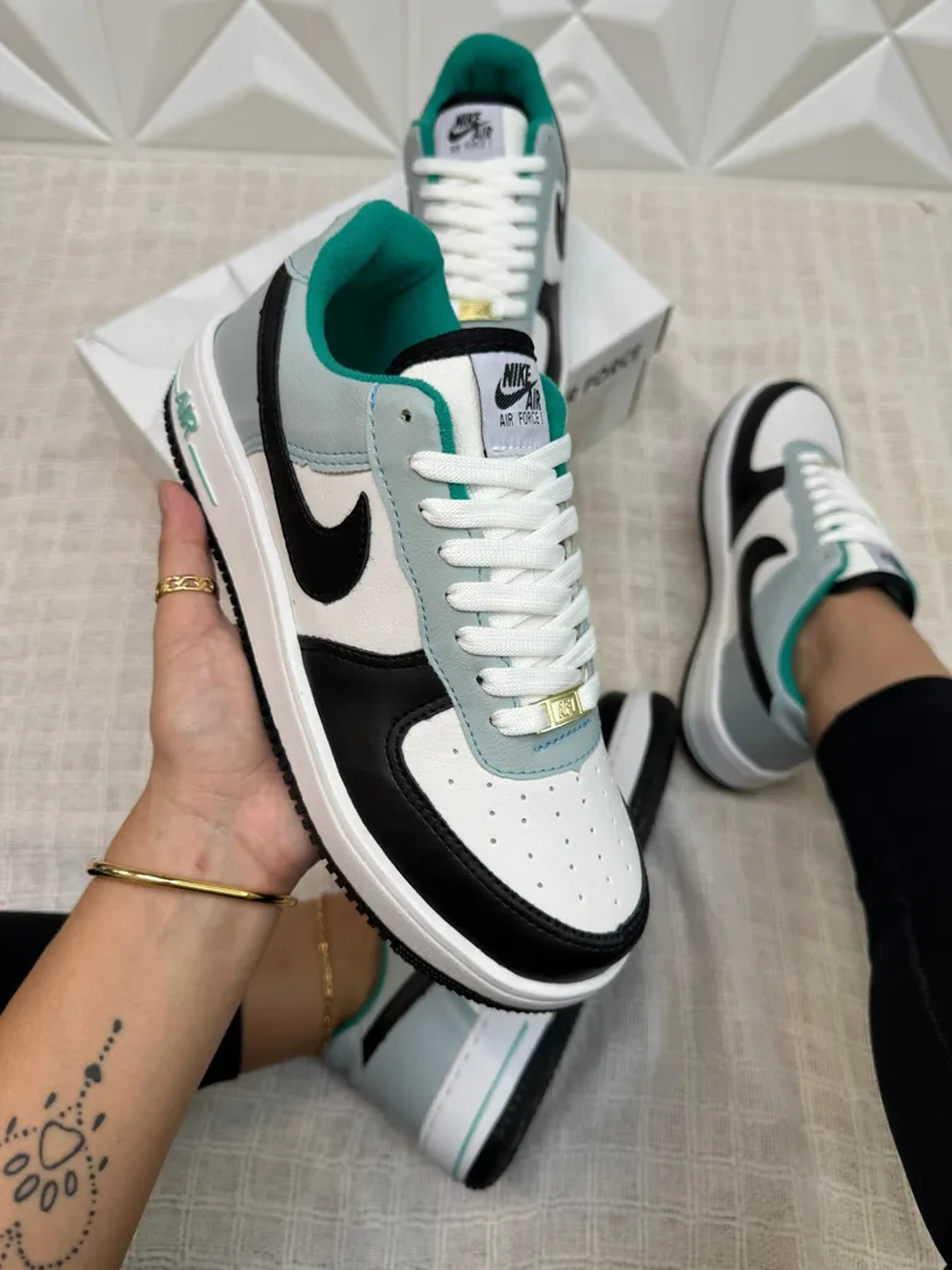 TÊNIS AIR FORCE - AZUL-BRANCO-PRETO imagem