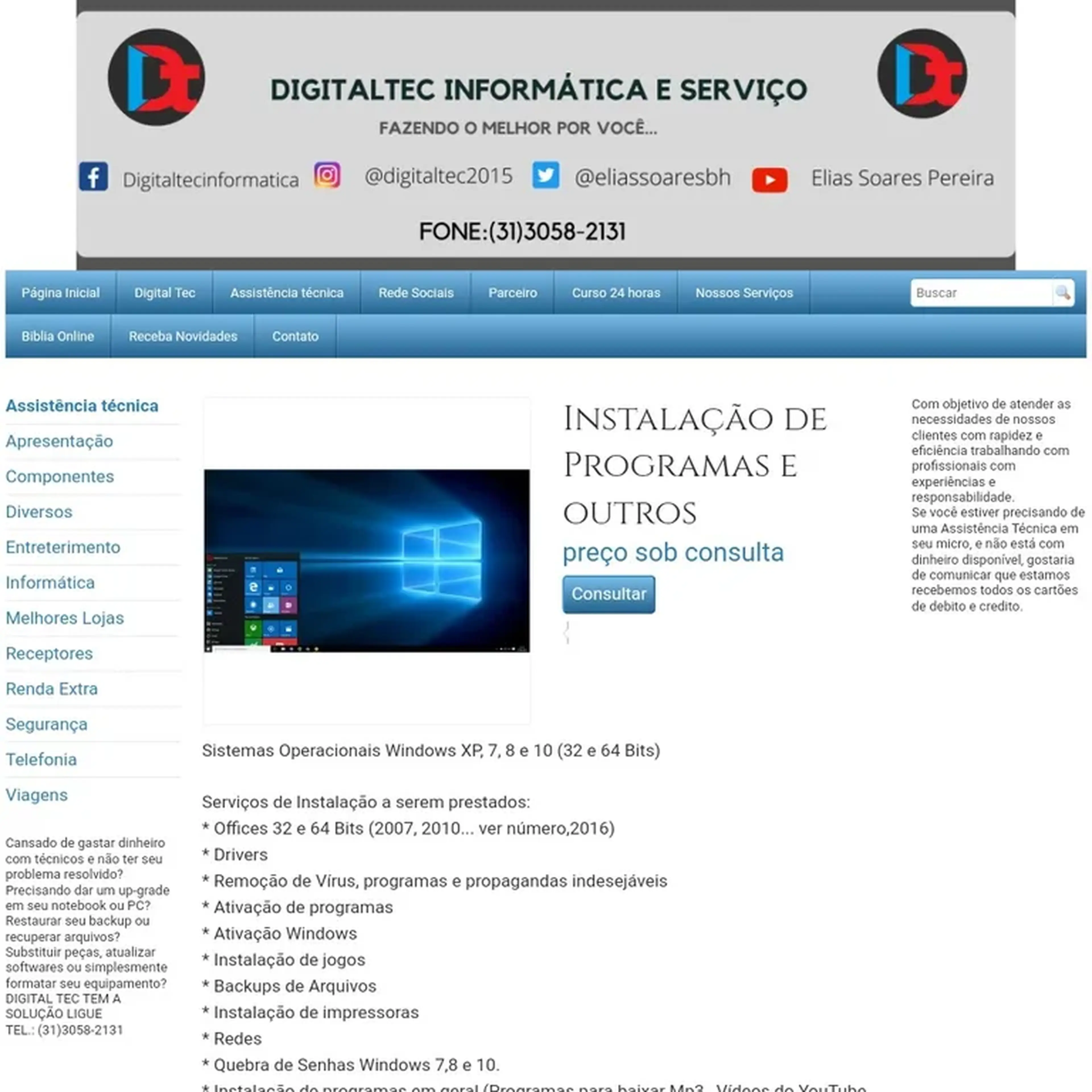 Instalação de programas imagem