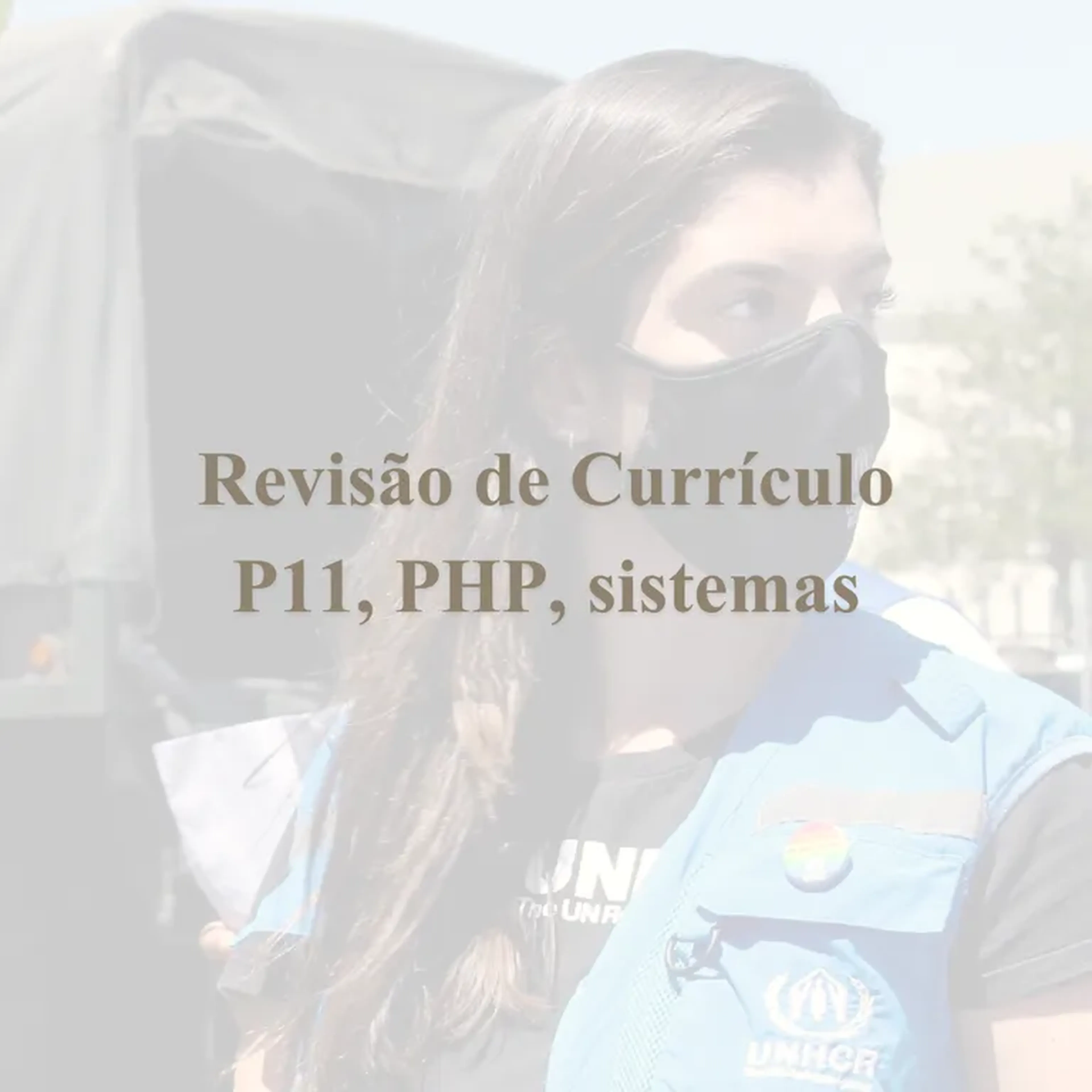 Revisão de Cúrriculo P11 PHP sistemas imagem