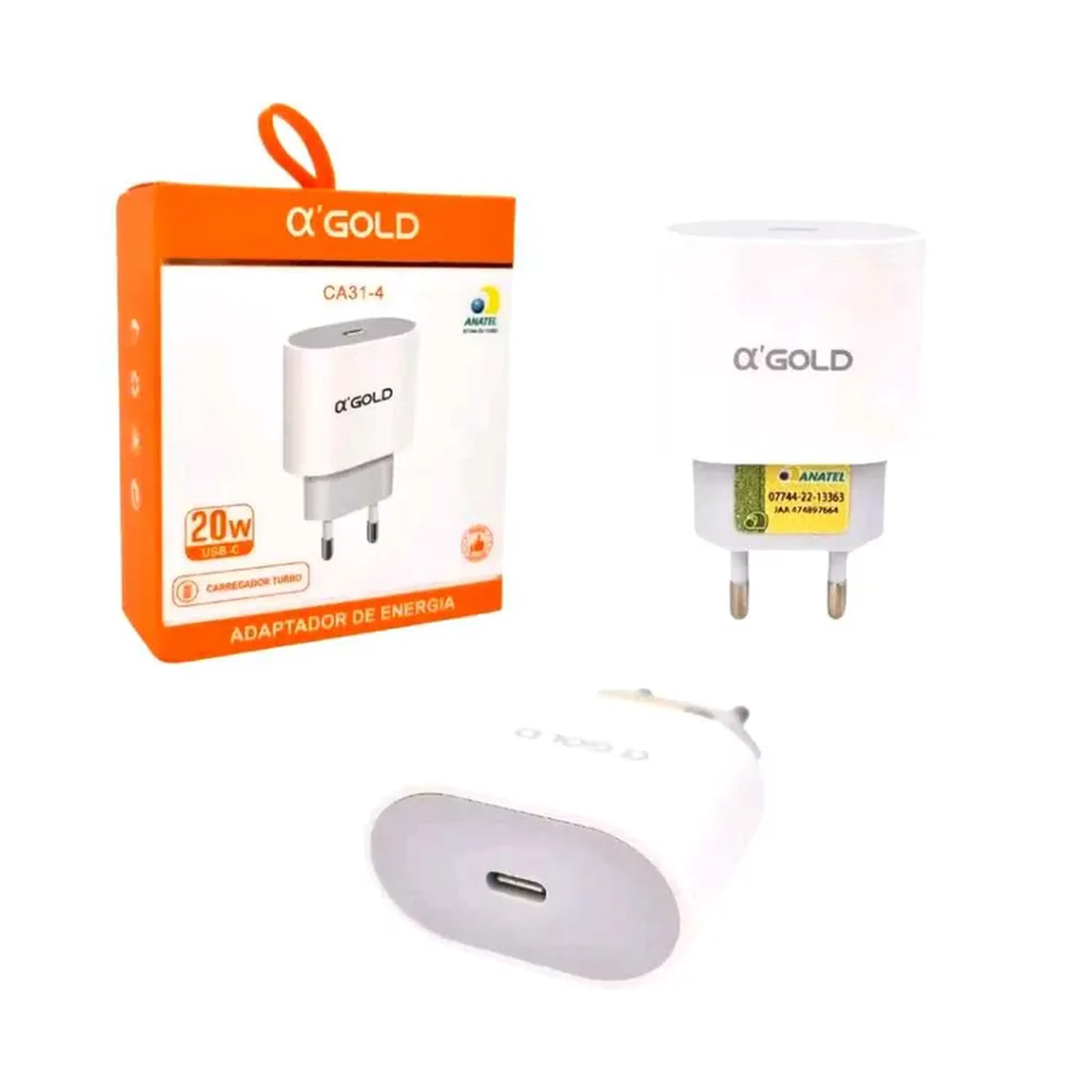 Fonte USB 30w Agold ca27-4 imagem
