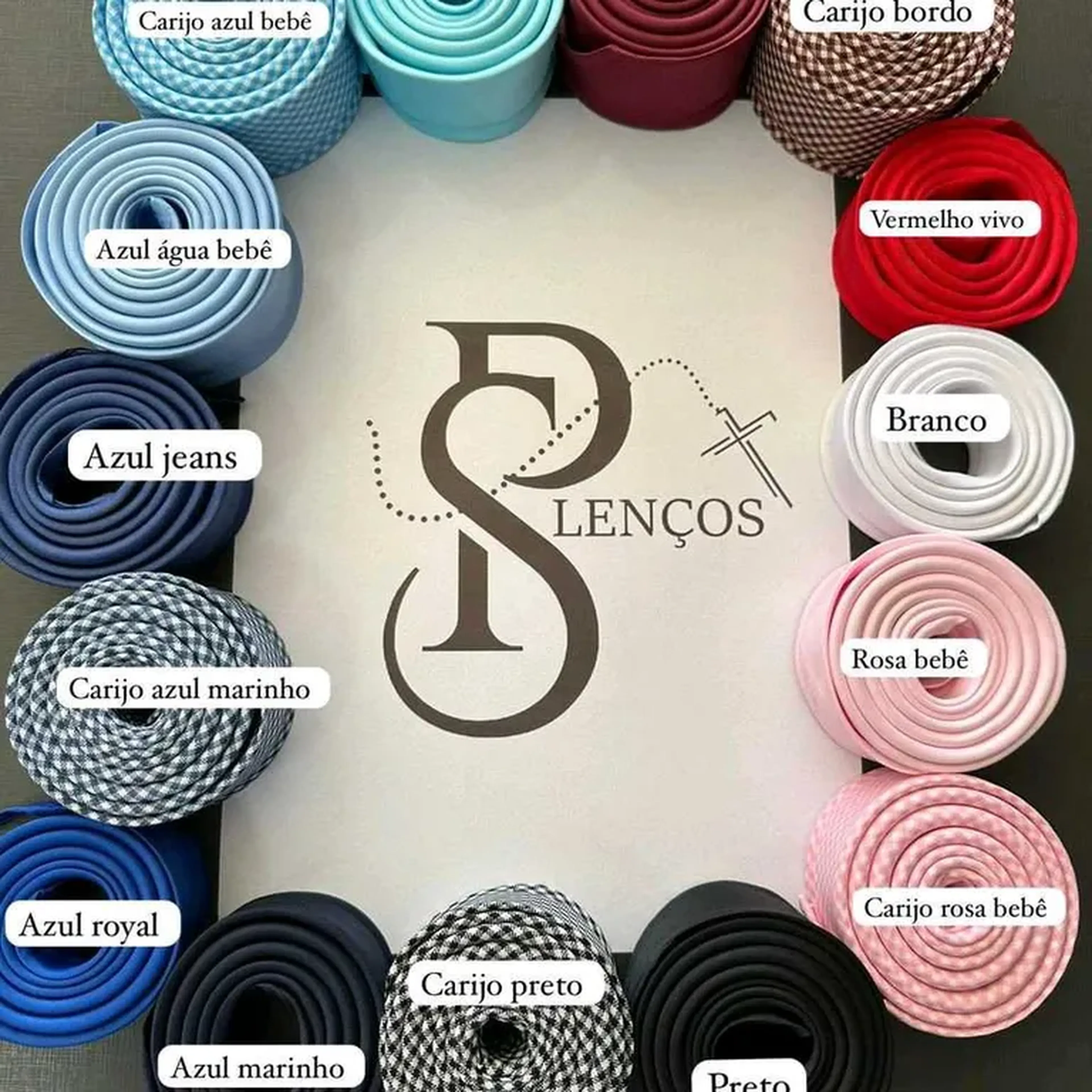 Lenço costurado P. S. 85 cm imagem