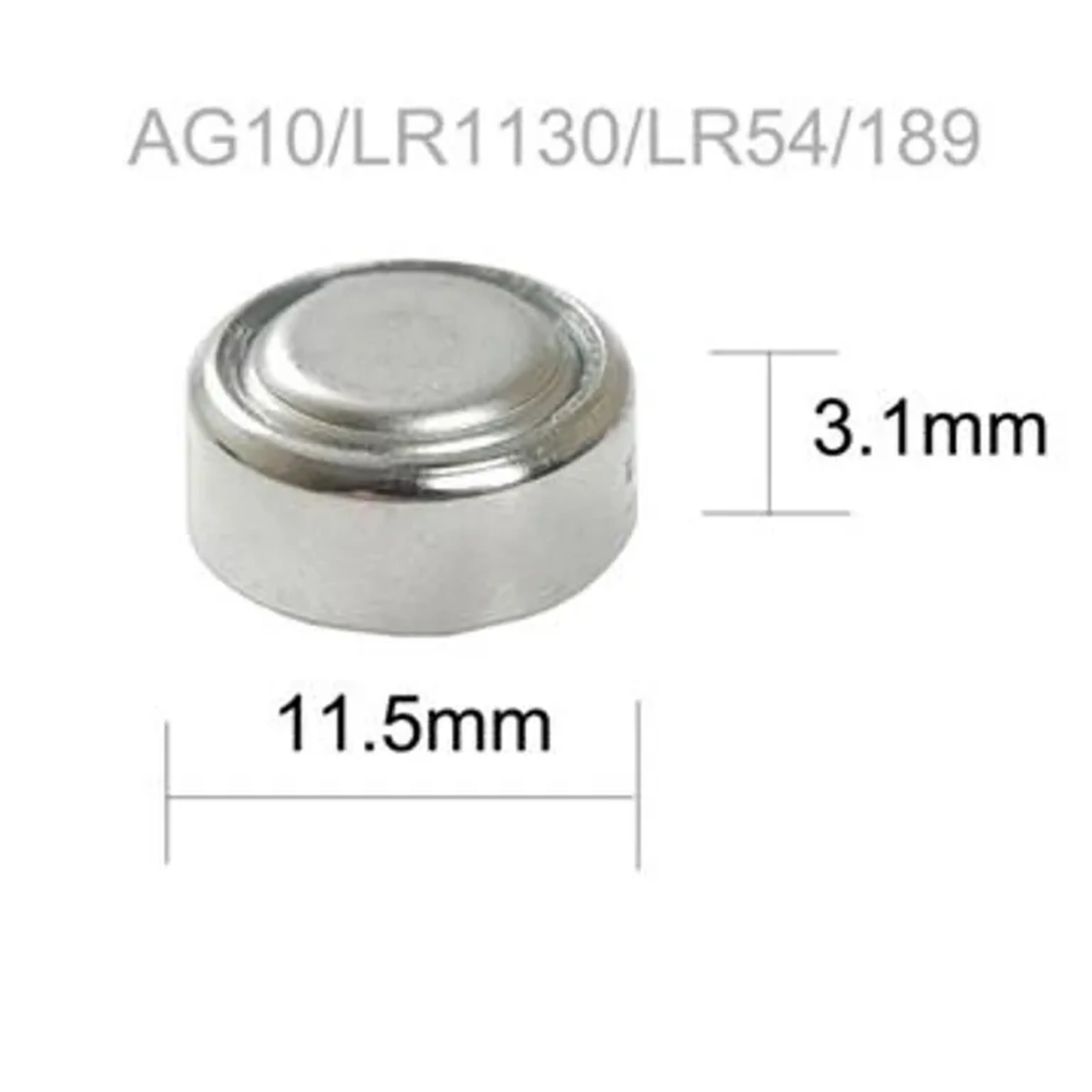 Pilha Alcalina Lr54 Ag10_IR1130 1,5v Knup Botão imagem