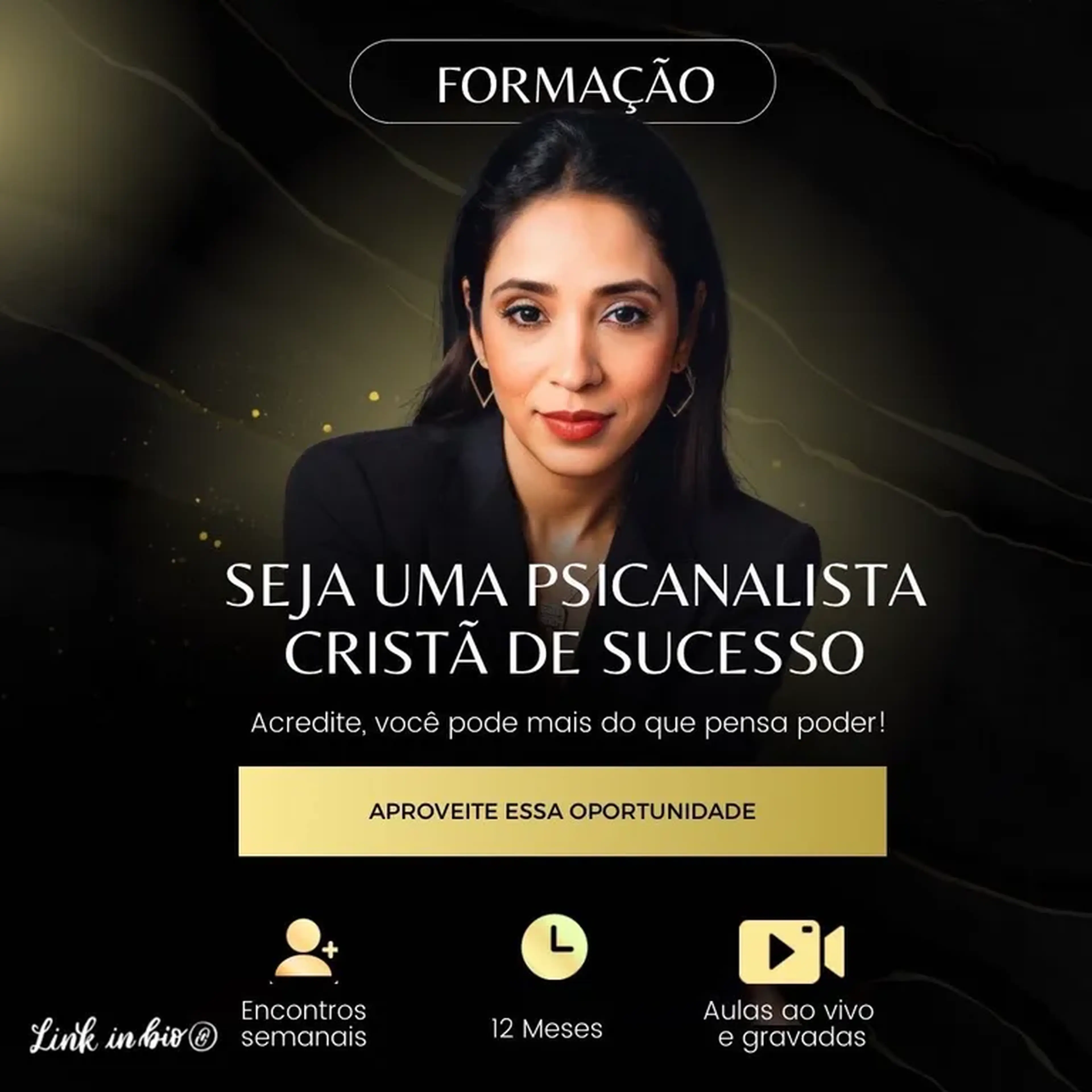 CARTÃO 12x 416,00 Seja uma Psicanalista Cristã de Sucesso imagem
