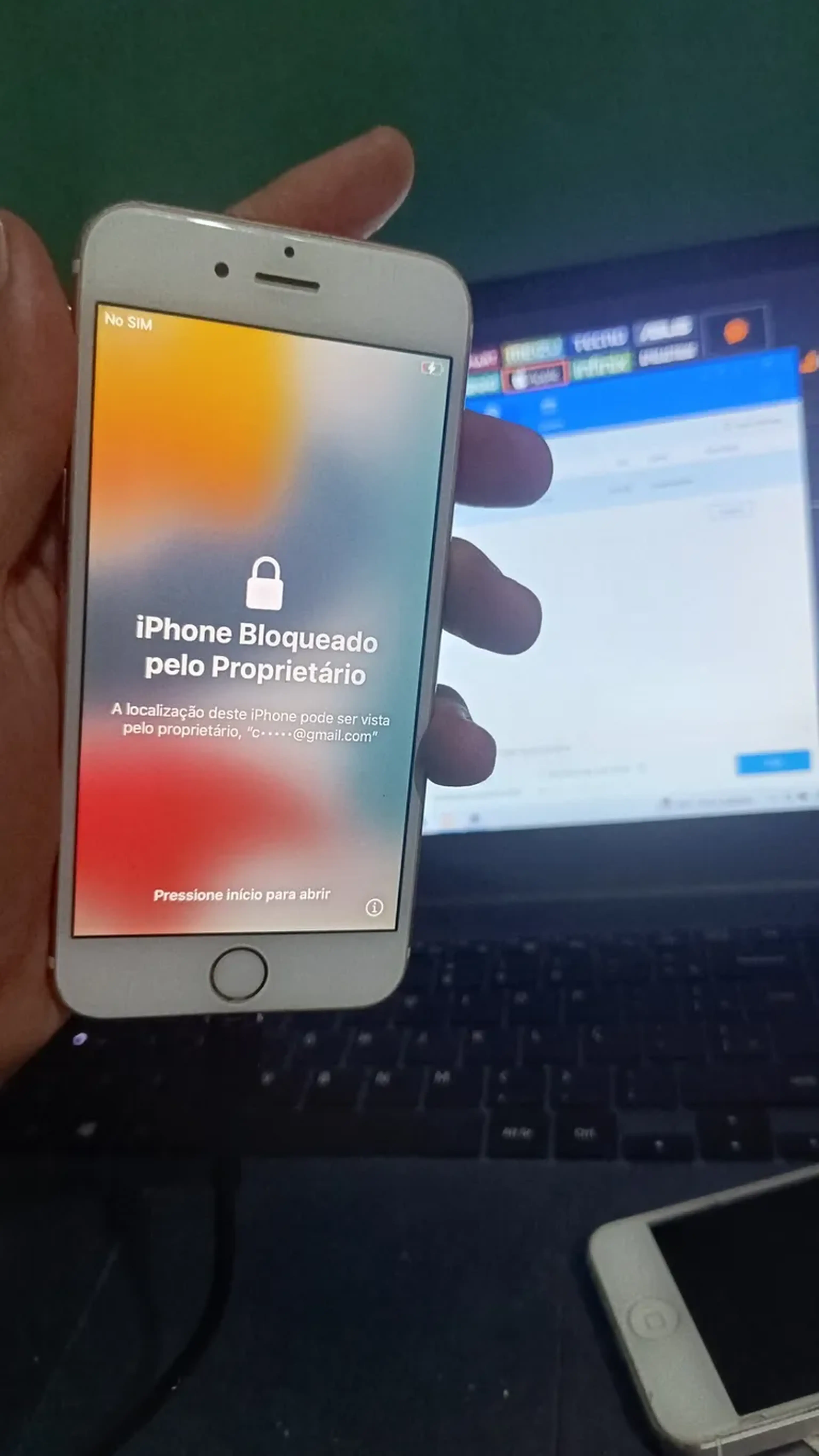 REMOÇÃO ICLOUD IPHONE X FORMATADO imagem