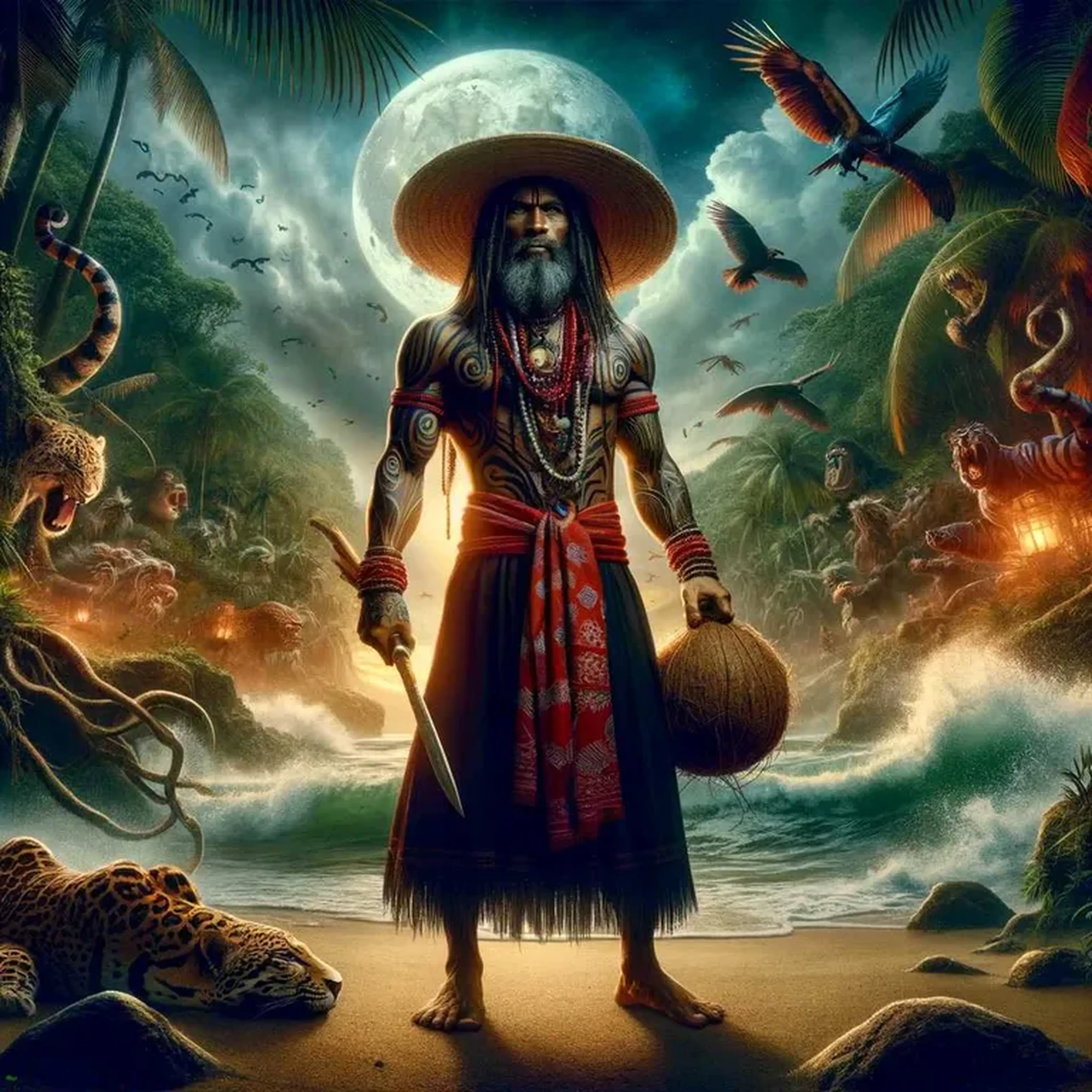 Firmeza de Exu do Coco para proteção espiritual e defesa imagem
