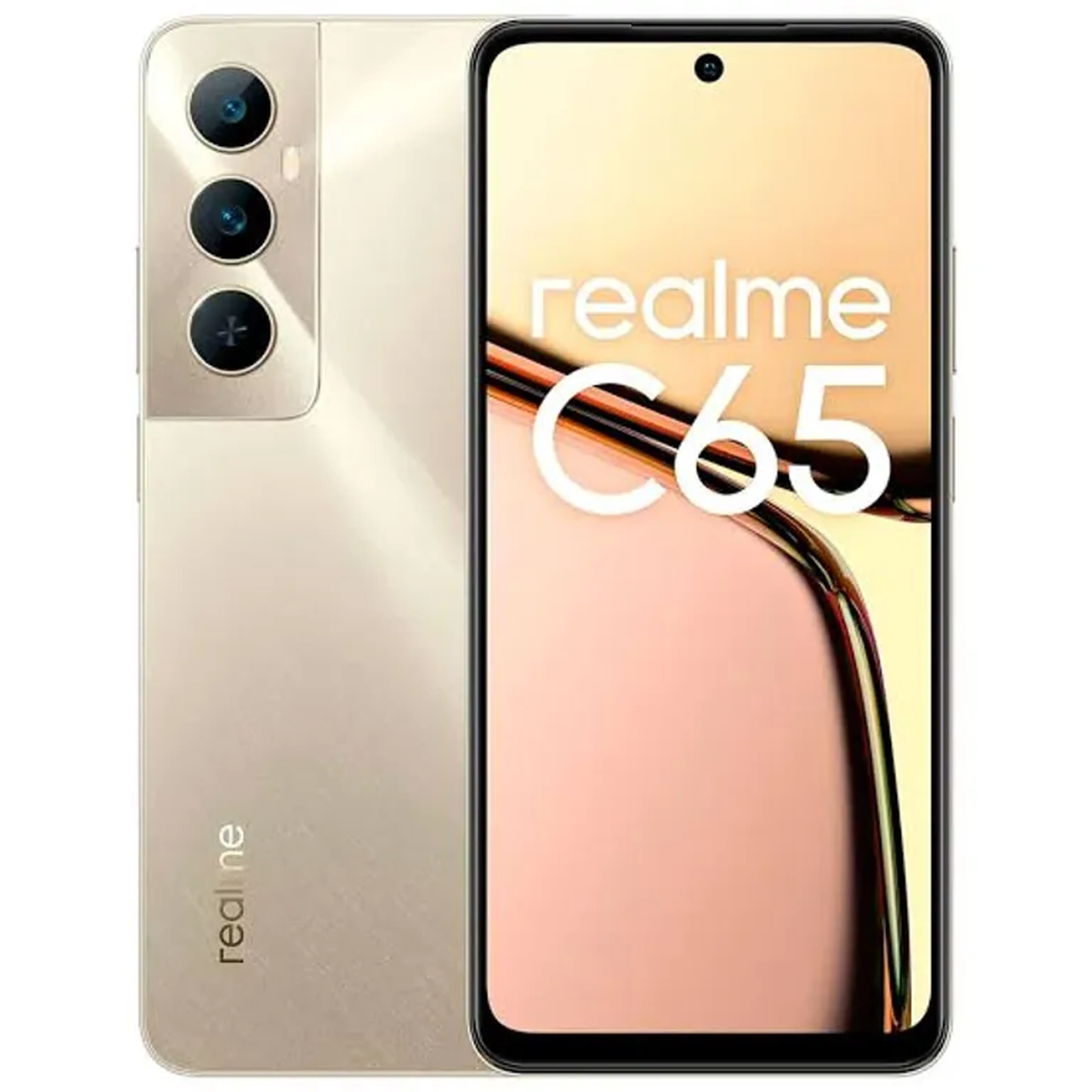 Realme C65 + NFC + 128GB + 6GB RAM - Dourado (Gold) imagem