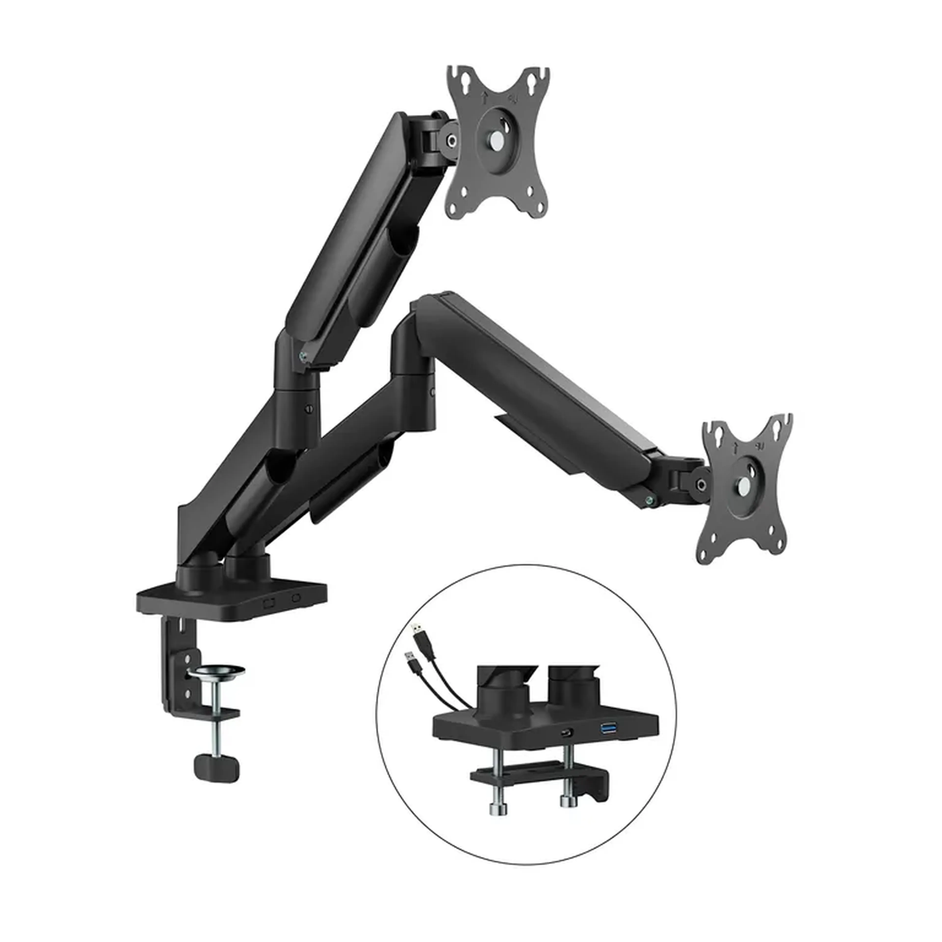 Suporte Ergo Flexy Para Dois Monitores Articulado Conexão USB imagem