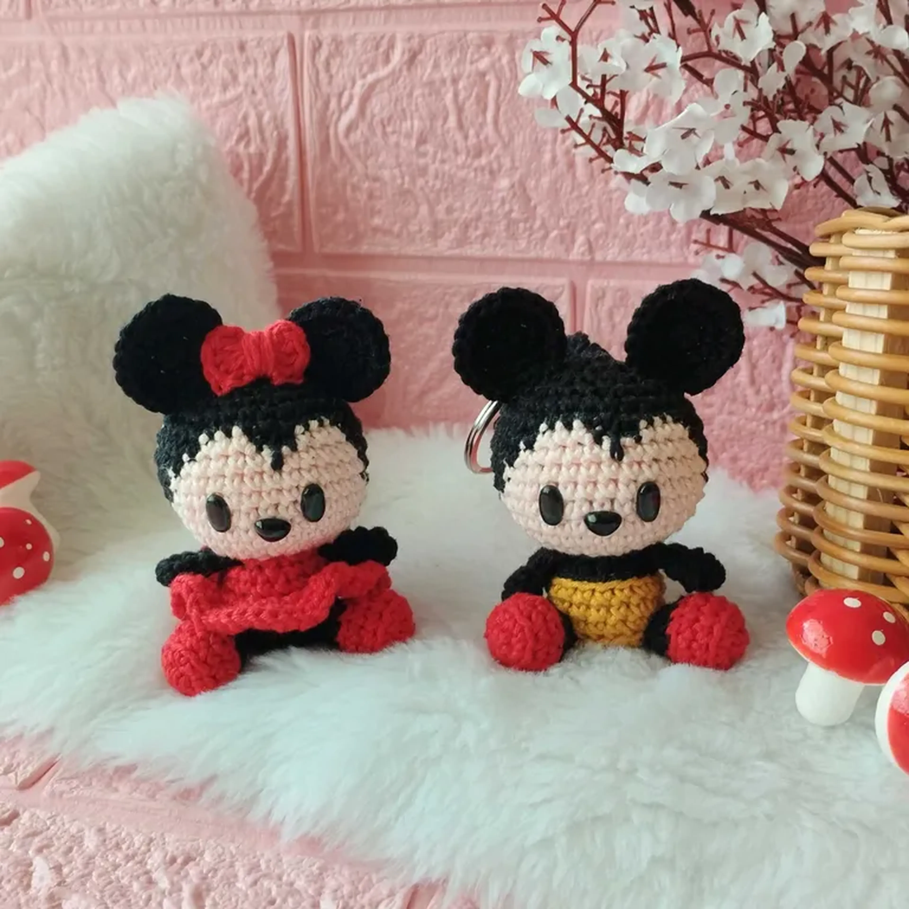 Chaveiro Mickey ou Minnie (sentados) imagem