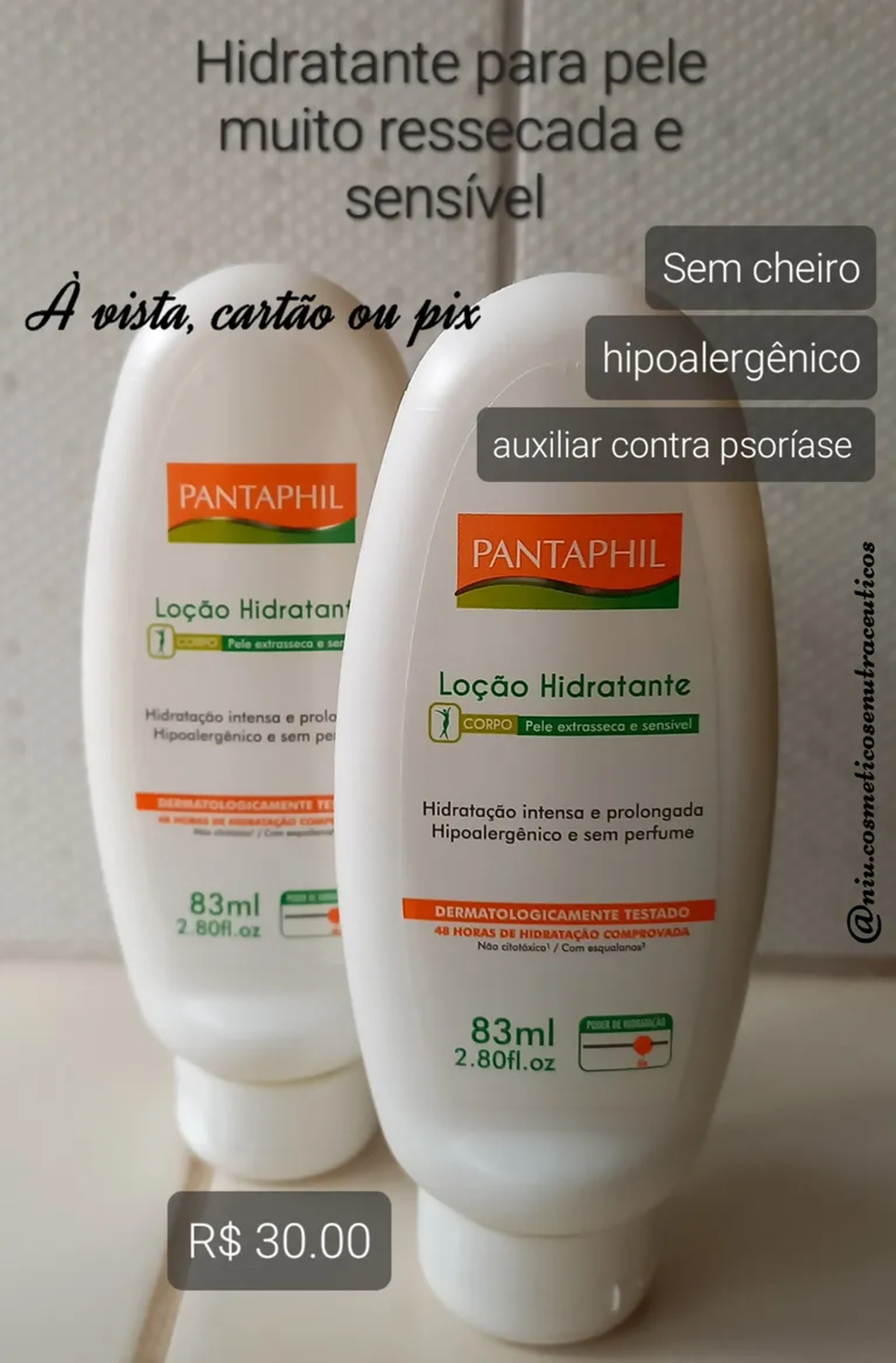 Pantaphil loção hidratante. 83 ml. PANTA COSMÉTICA imagem