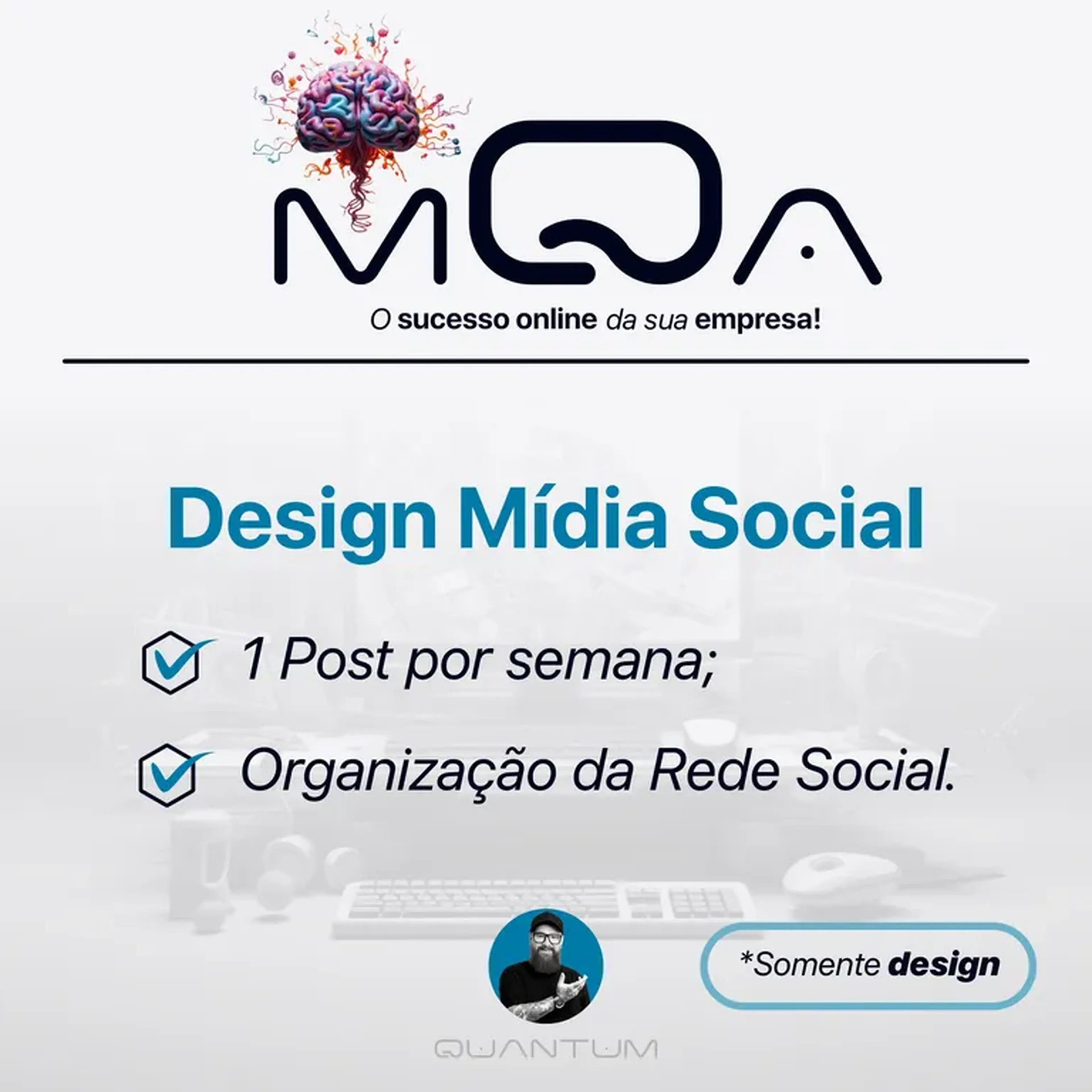 Design Gráfico Rede Social - 4 Posts Mensais imagem