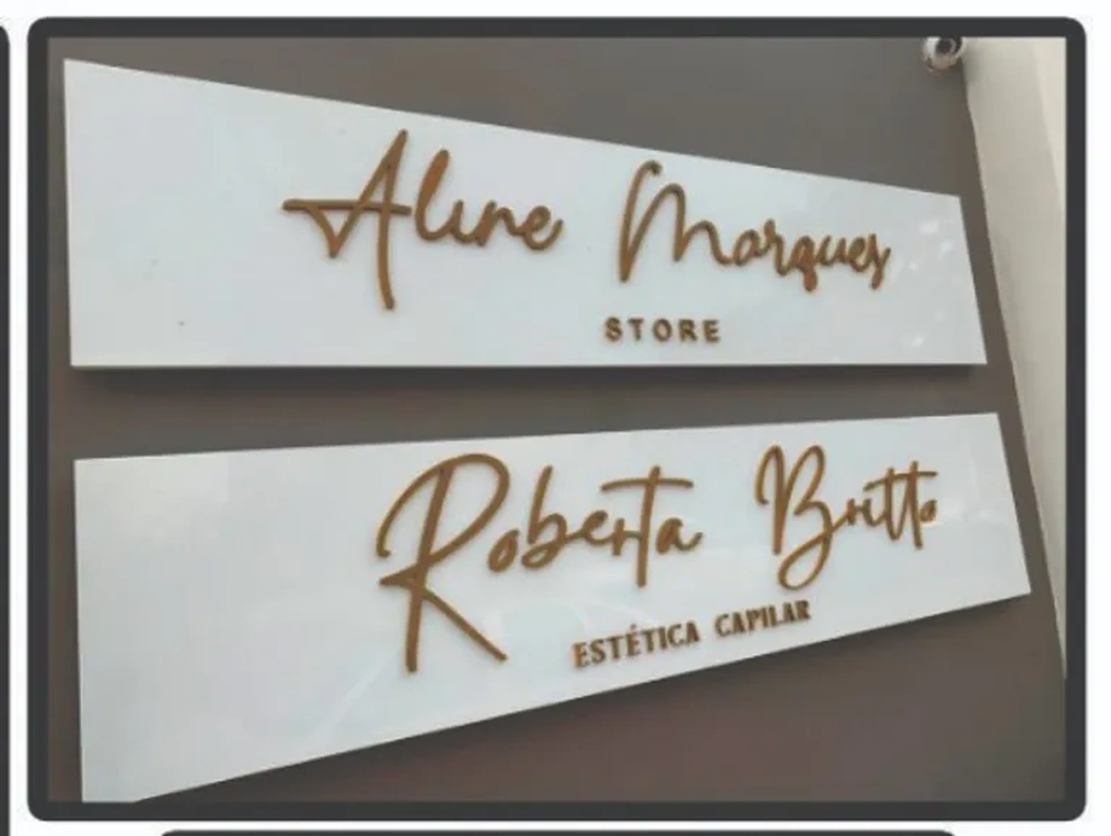 1 Placa em ACM com Alto relevo (valor por m2) imagem