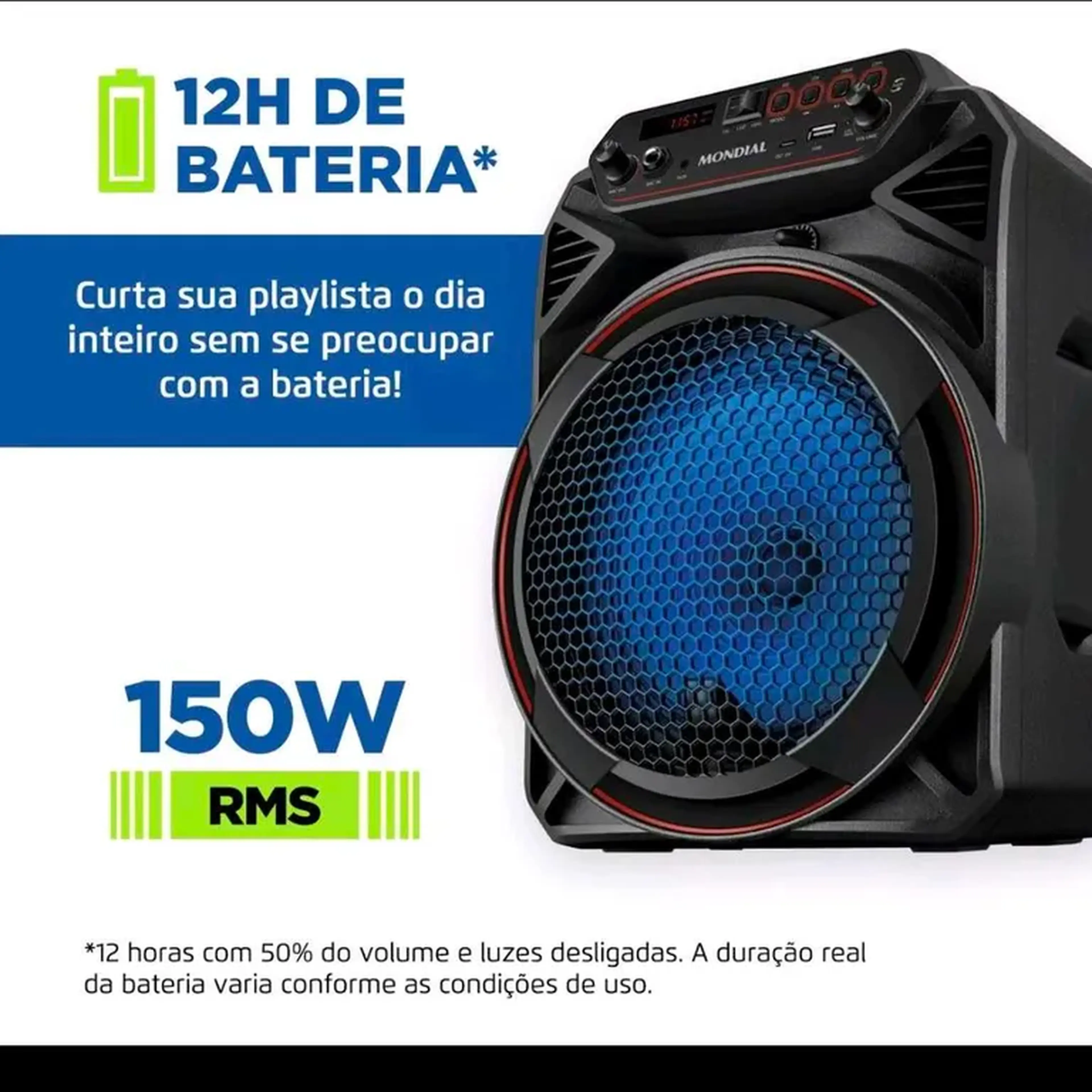 Caixa de Som Mondial CM-50 com 150w de Potência imagem