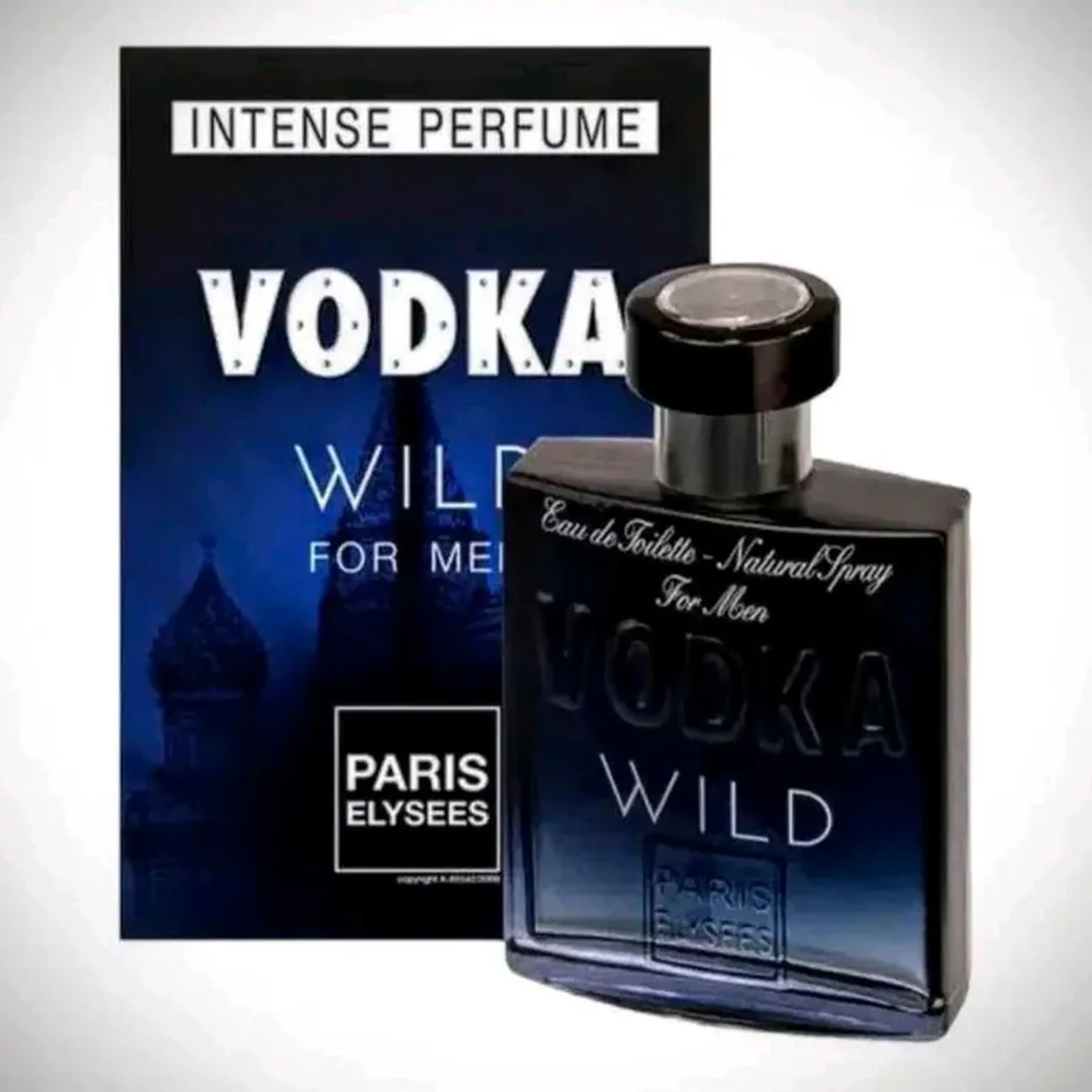 Perfume Vodka Wild Paris Elysees Masculino 100ml Original imagem