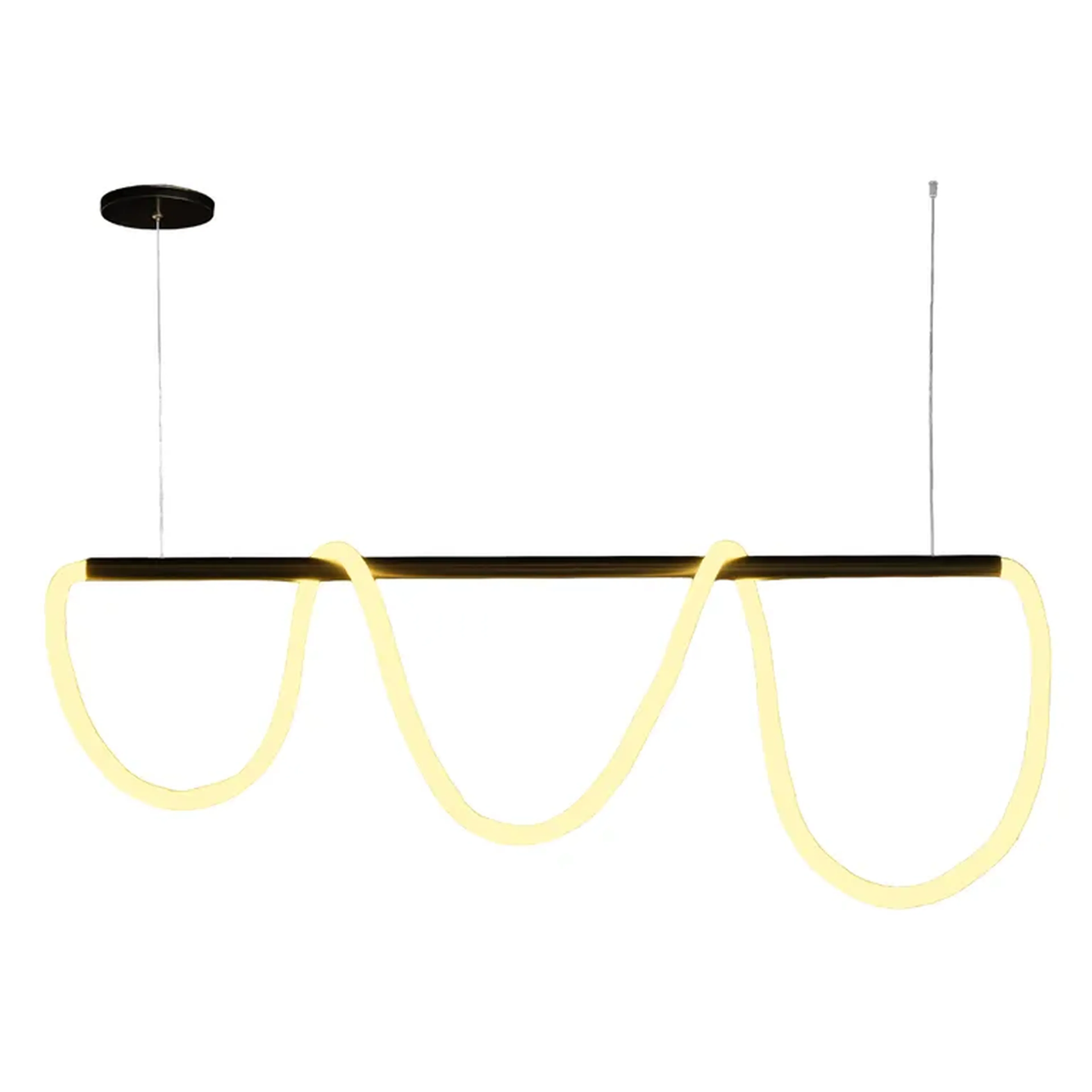 Pendente Corda Preto 95cm 60W 3.000K Bivolt Cordone ilunato imagem