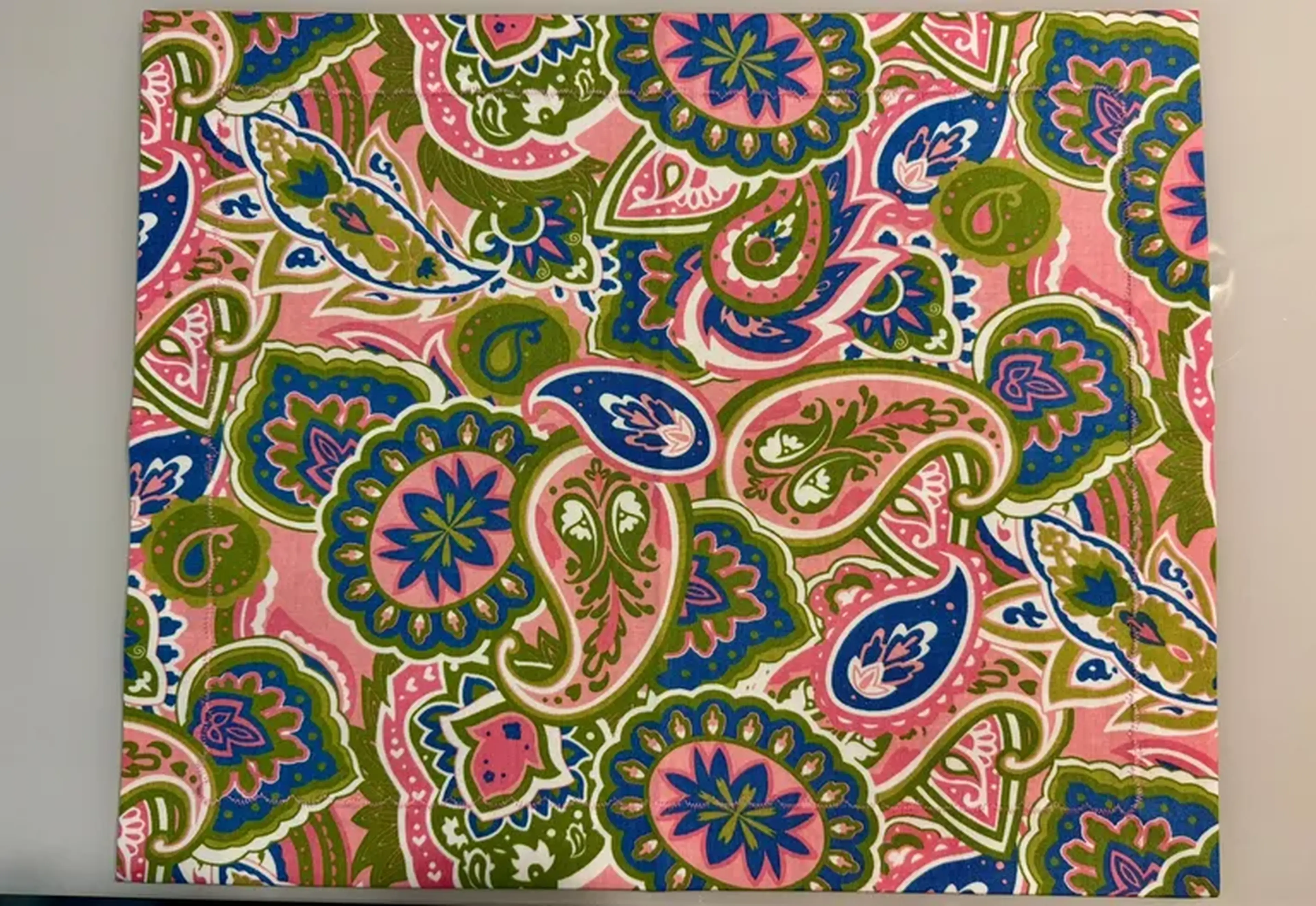 Jogo Americano Paisley Rosa imagem