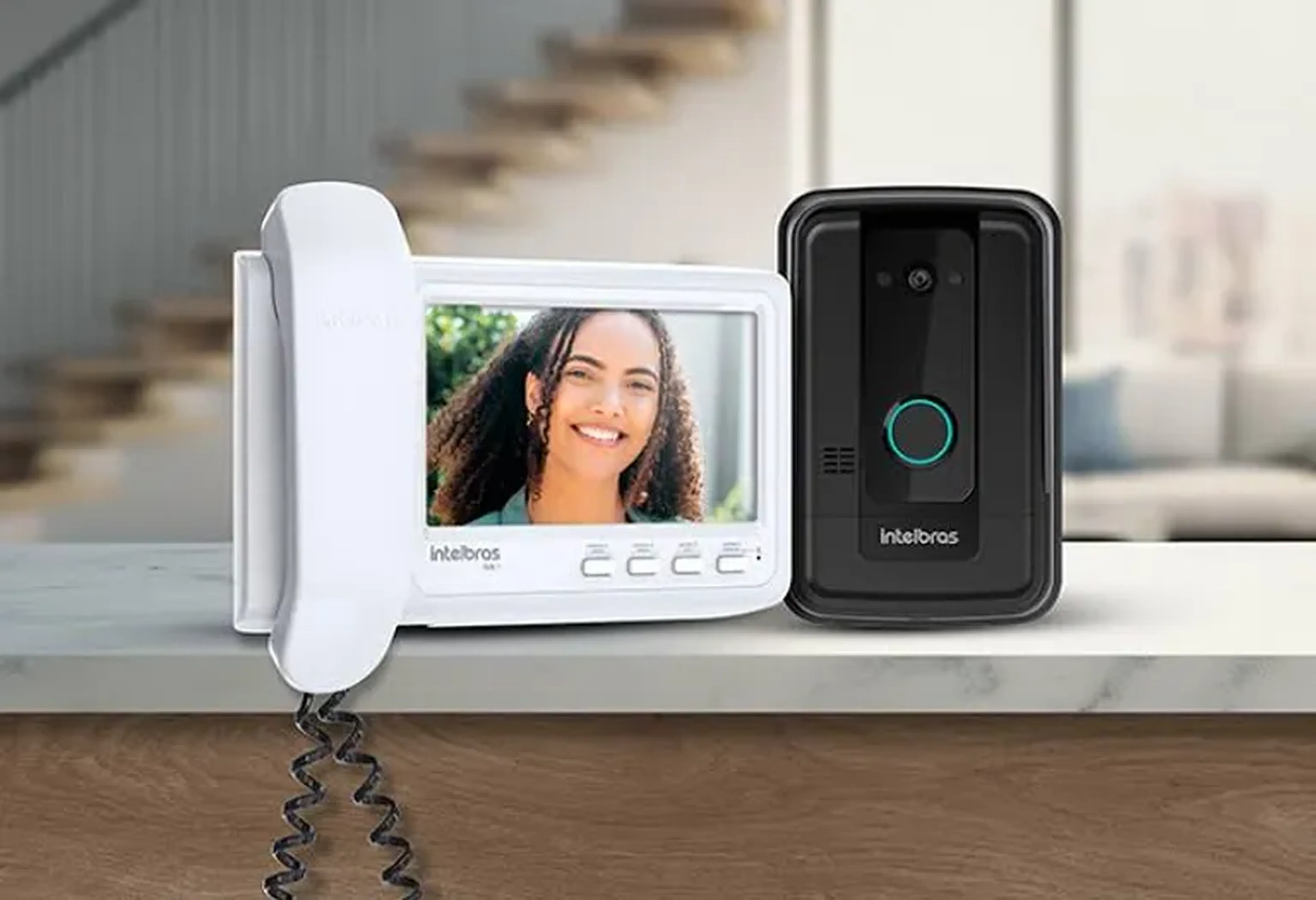 Vídeo porteiro com monofone ivr7 Intelbras imagem