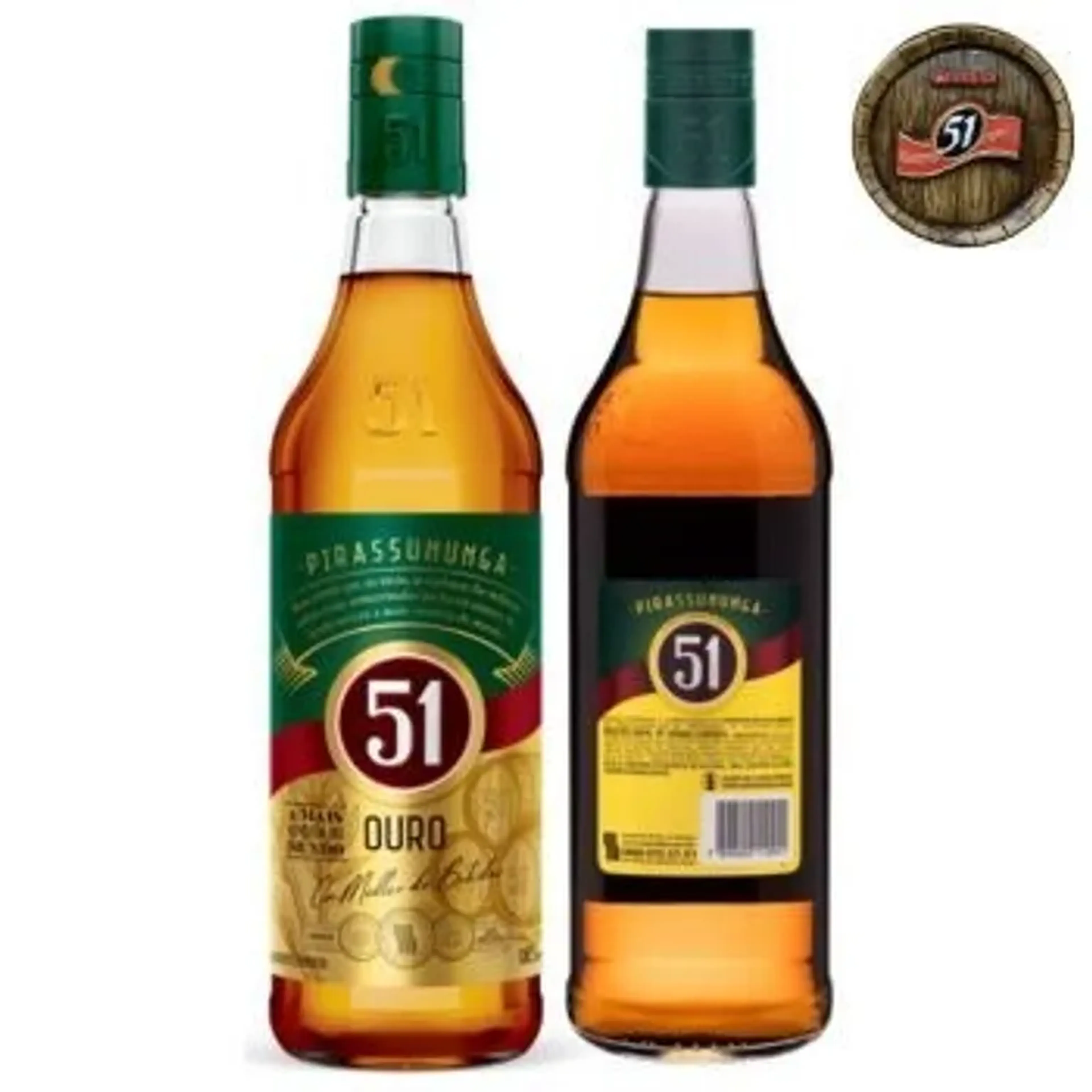 Aguardente Composta Ouro 51 Garrafa 965ml imagem