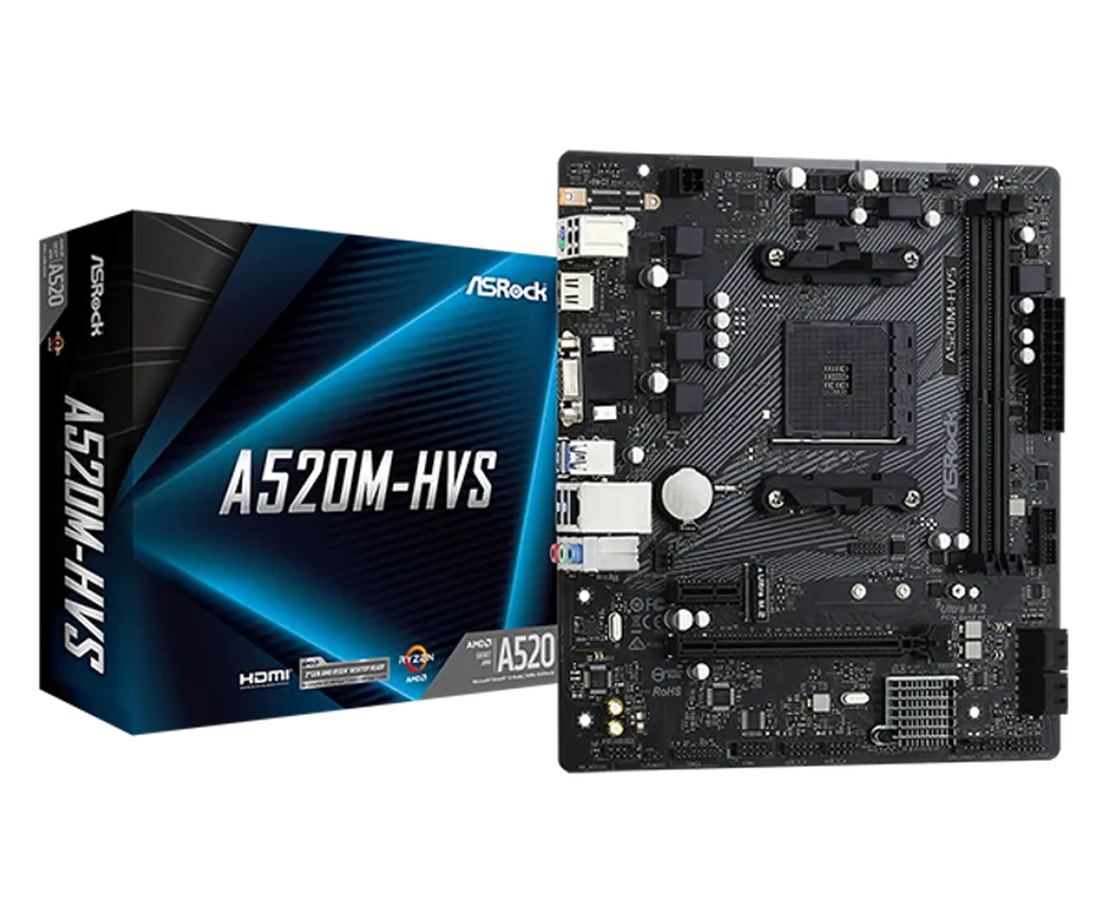 Placa Mae Asrock A520M-HVS imagem