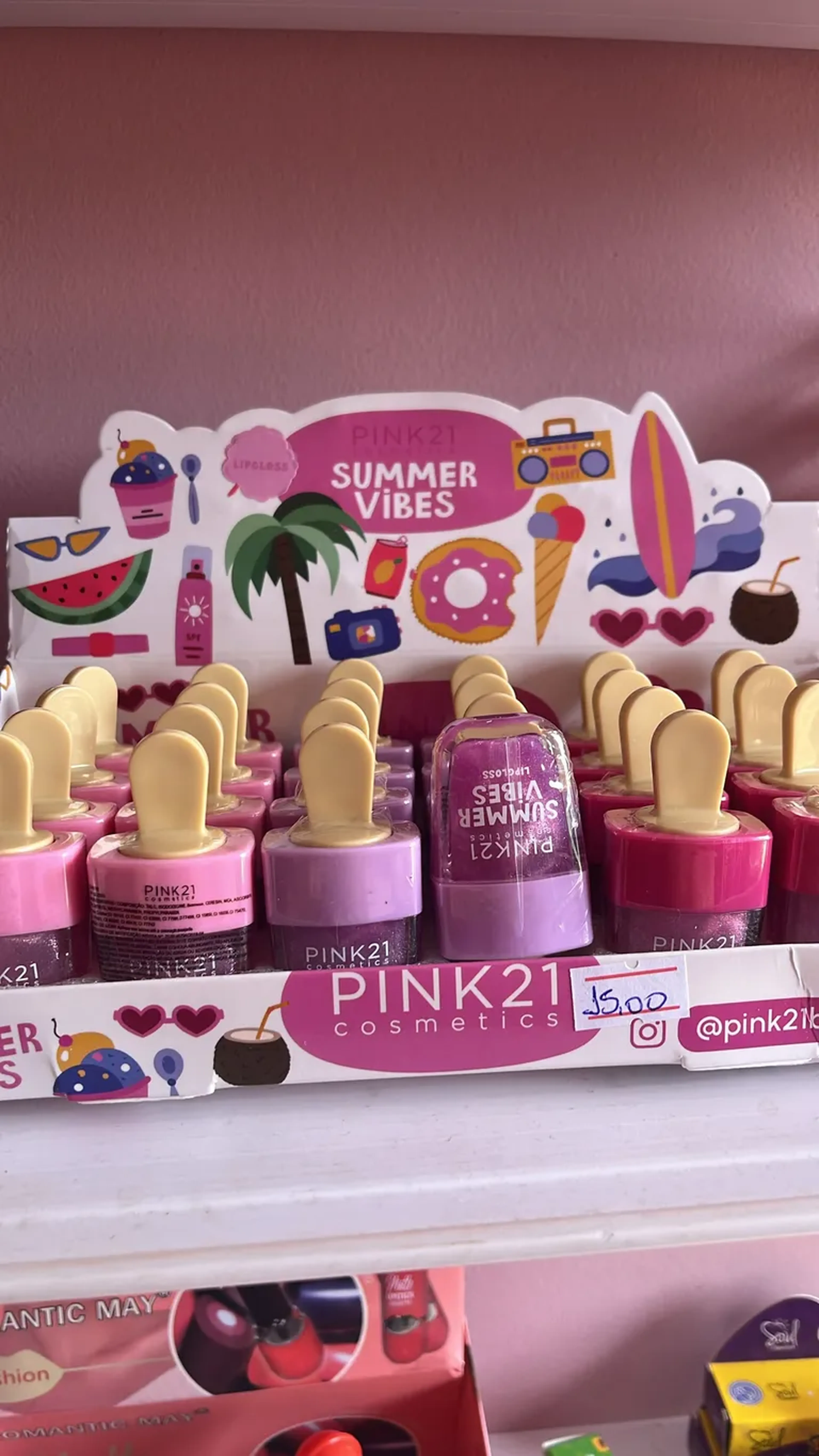 Gloss Labial pink 21 imagem