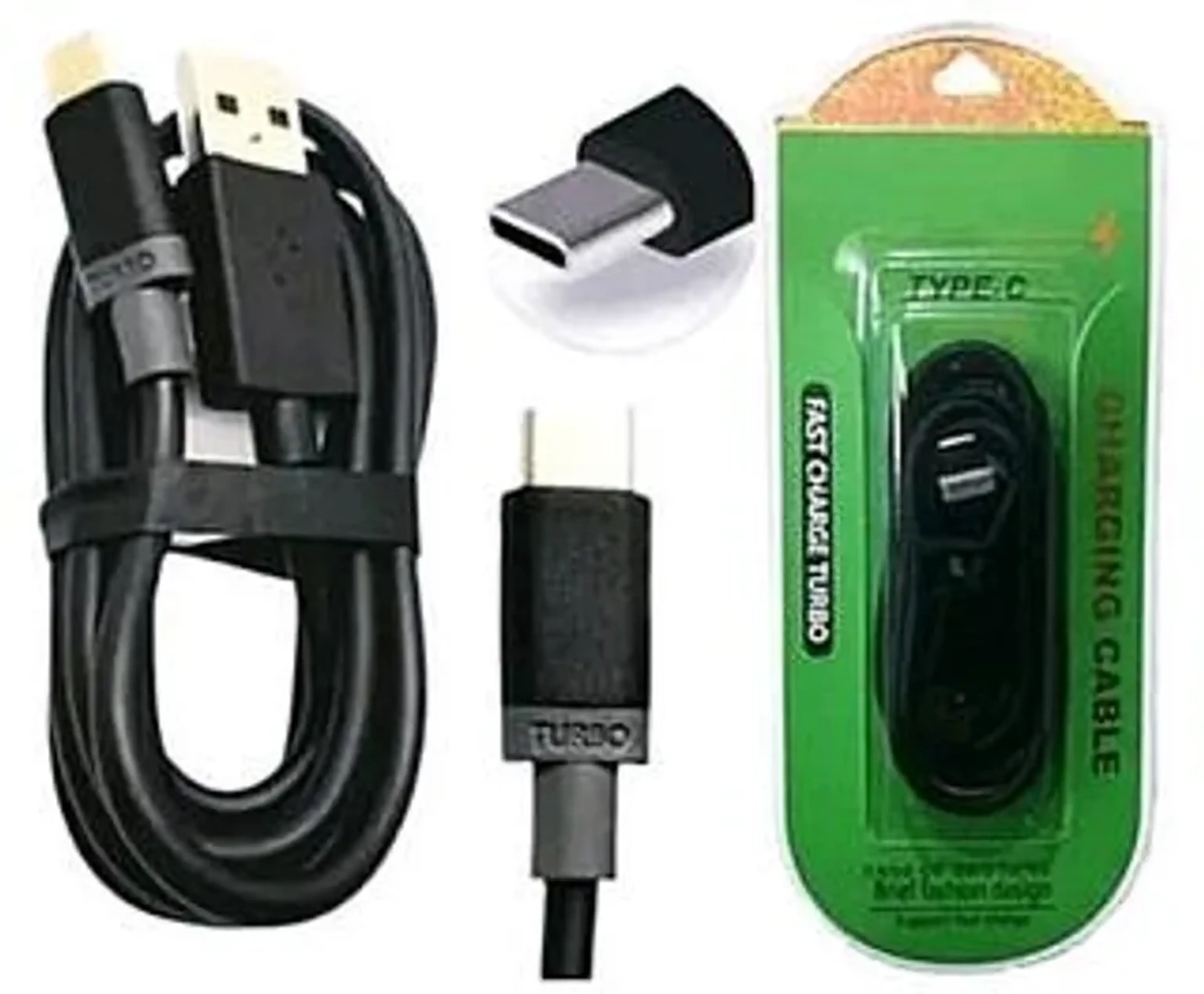 CABO TIPO C DADOS E CARGA 25W TURBO PRETO 1 METRO imagem
