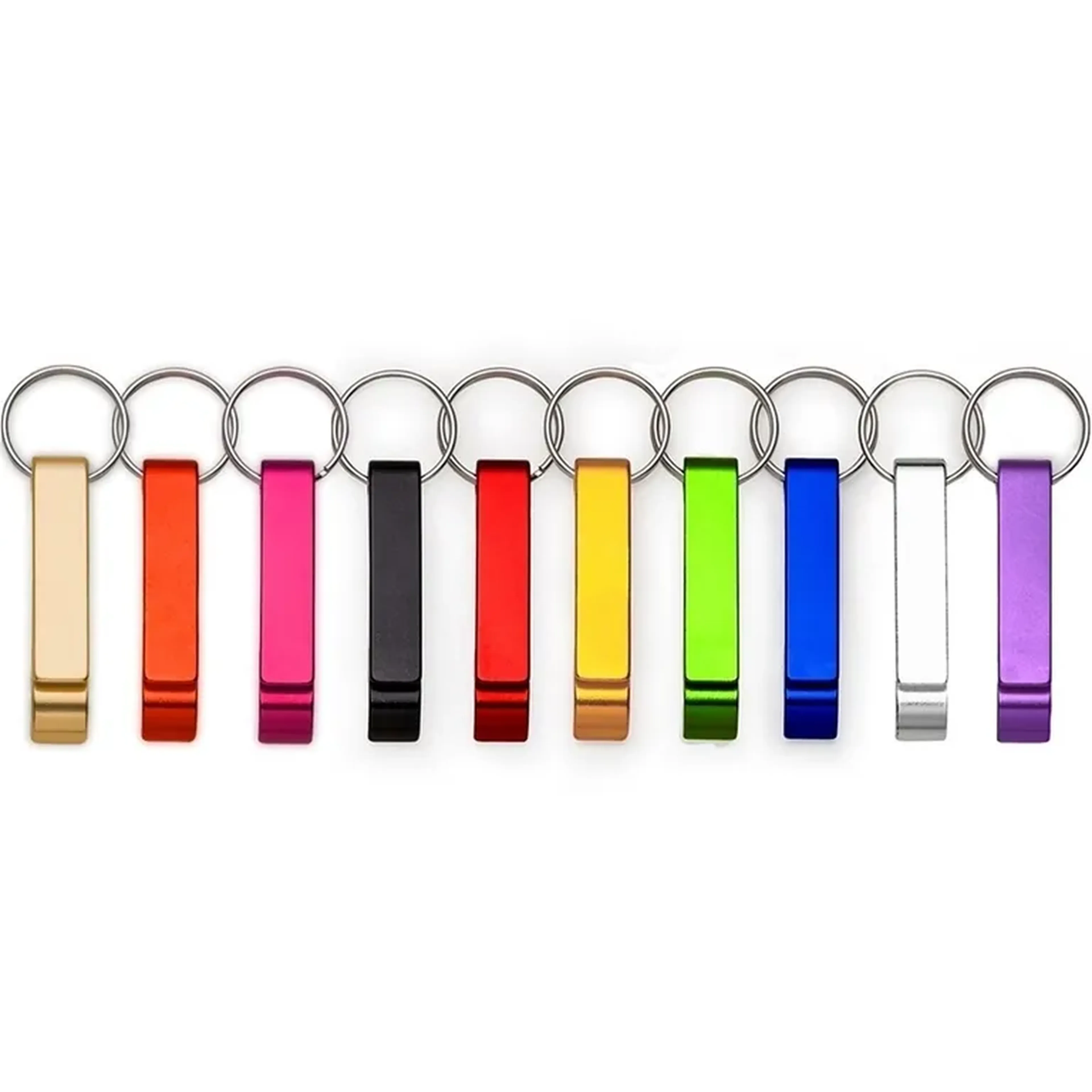Chaveiro Metal Abridor - kit 150 peças na cor preta imagem