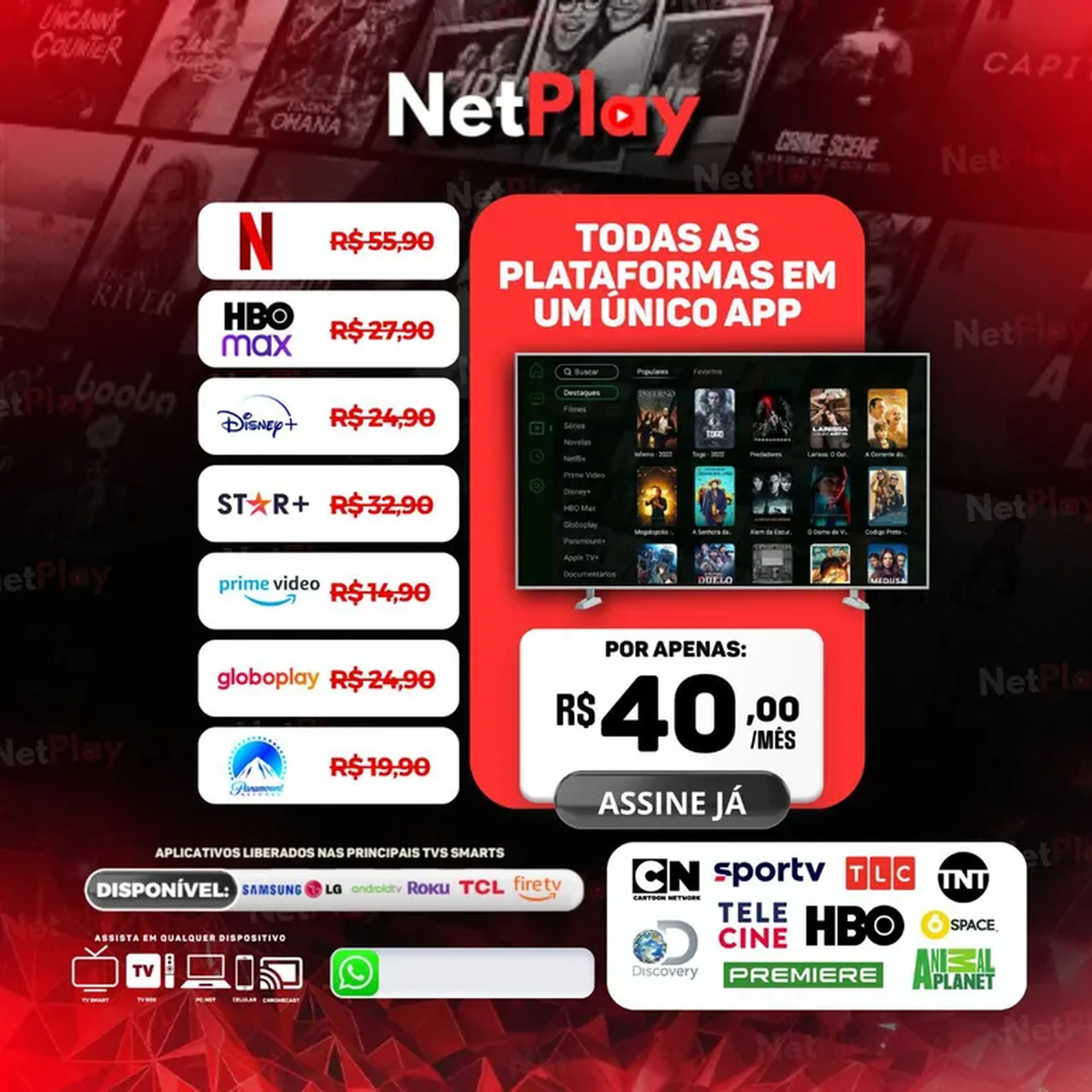 PLANOS PREMIUM TV imagem
