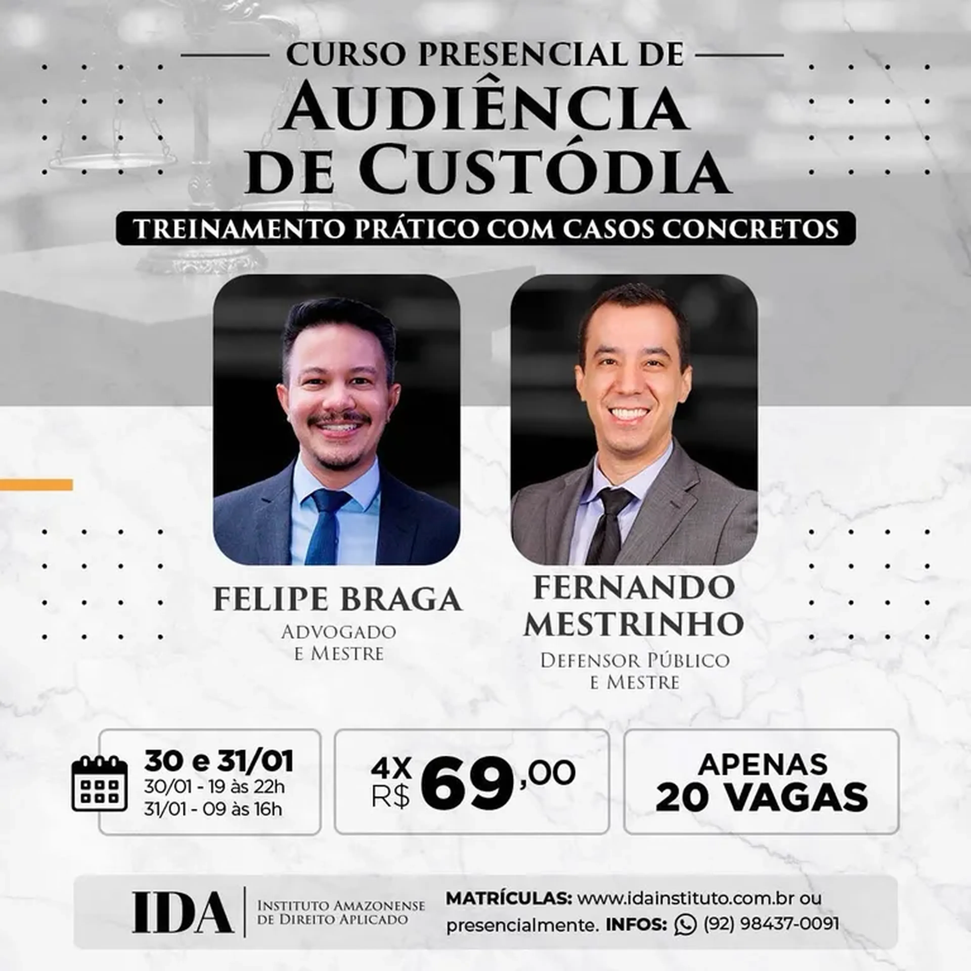 Curso de Audiencja de Custódia imagem