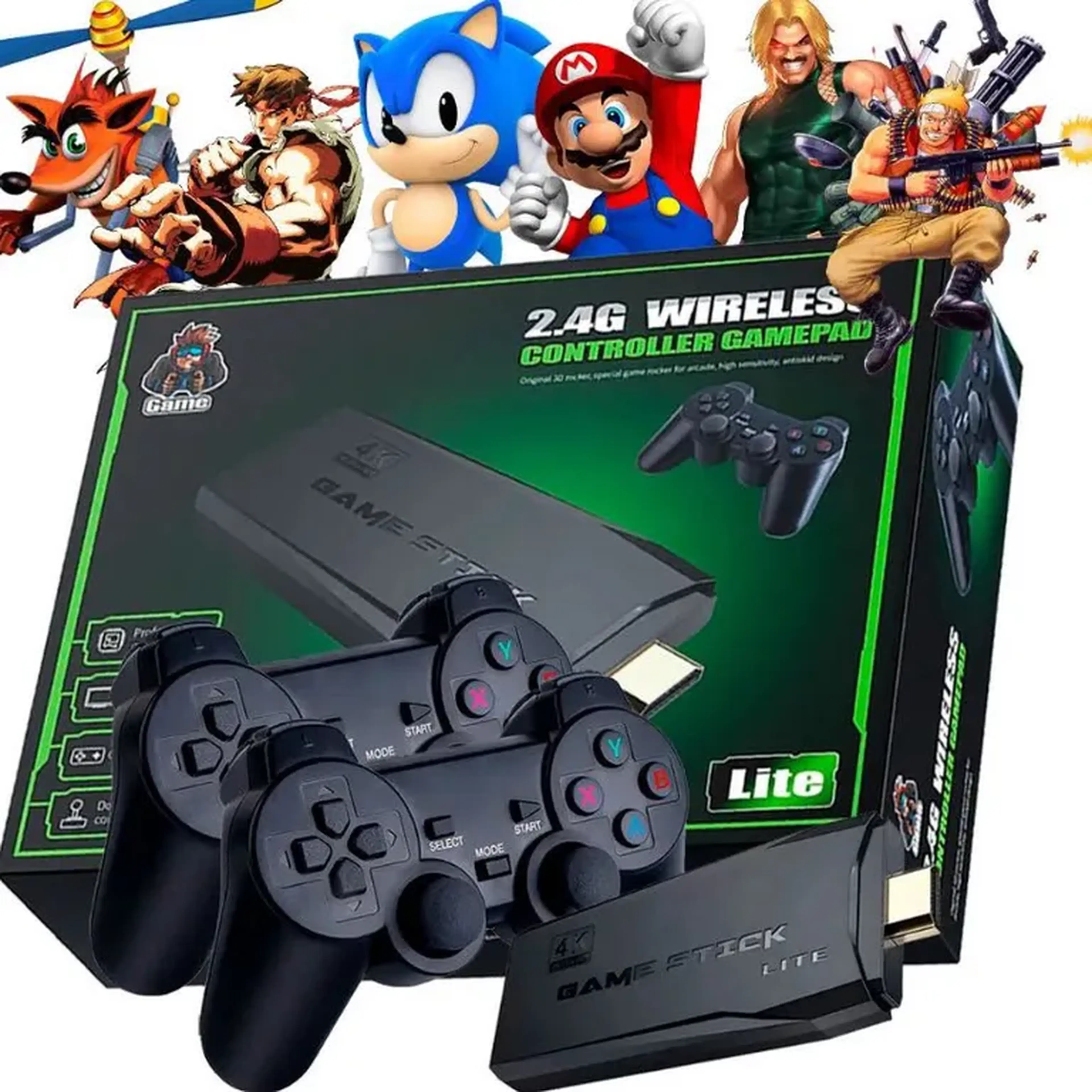 Game Stick ( versão com playtation ) games classicos em sua tv imagem