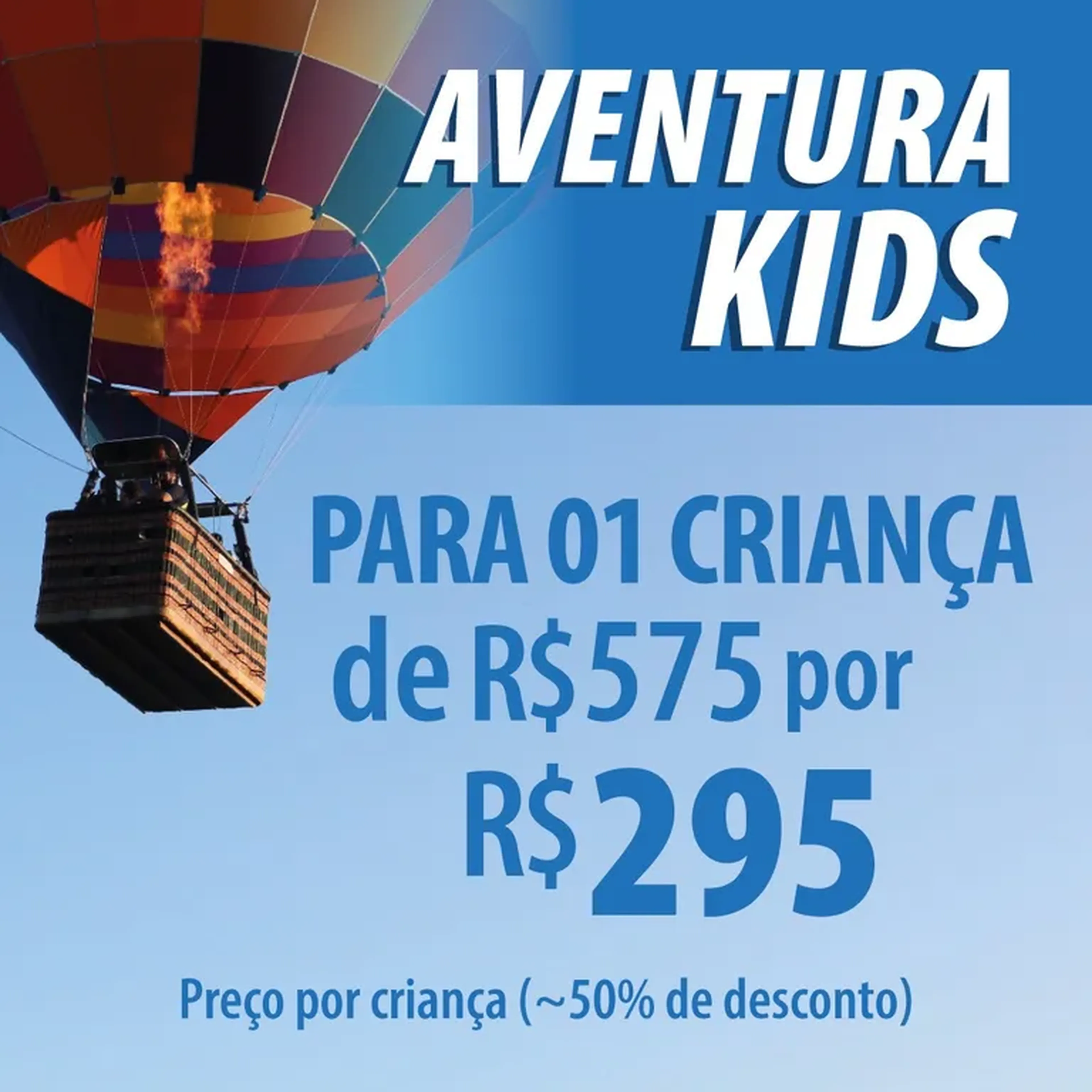 Voo em Grupo - Ticket INFANTIL (01 criança) imagem