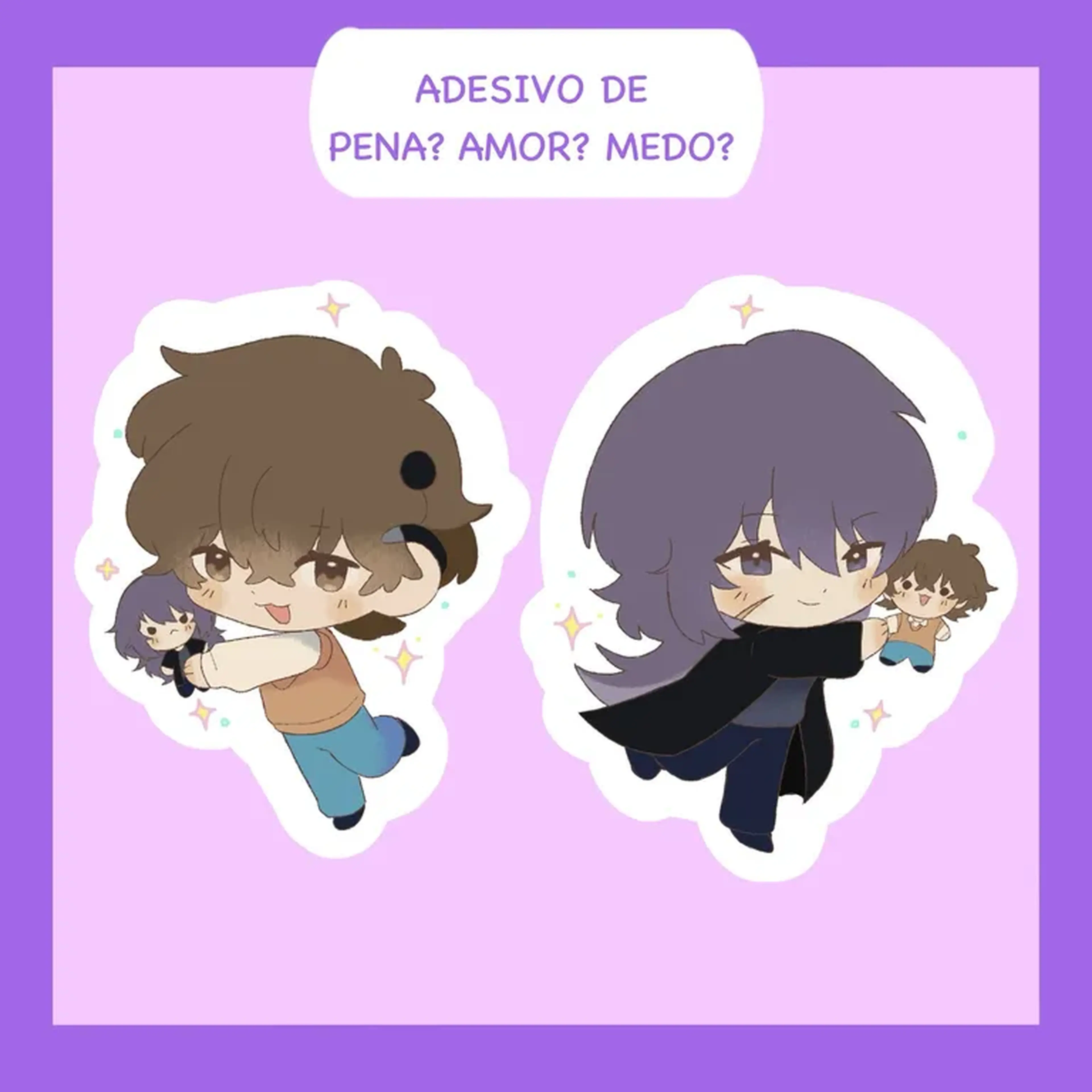 ADESIVOS INDIVIDUAIS DE PENA? AMOR? MEDO? imagem