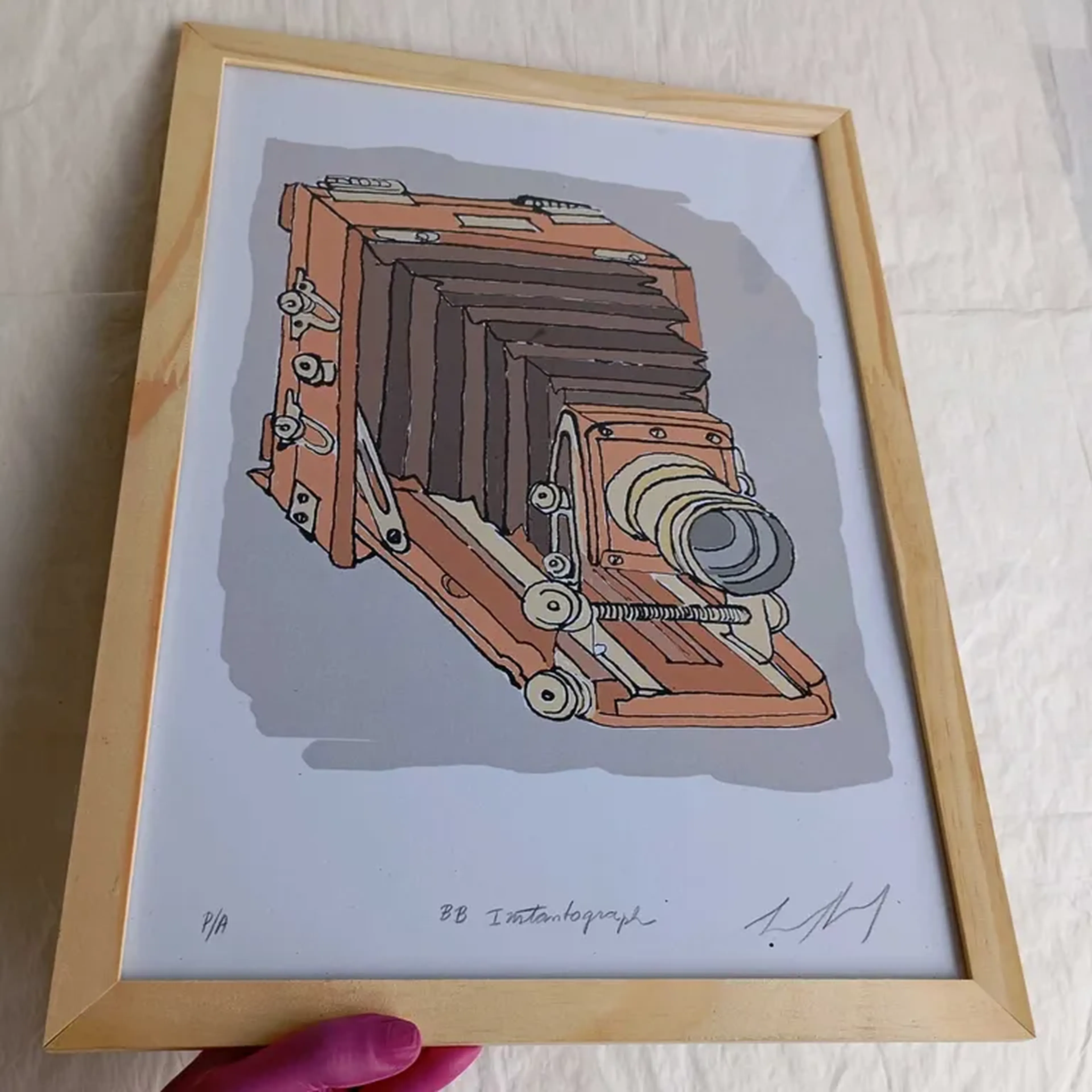 We Love Cameras - Lancaster - 30x42 cm moldura plana imagem